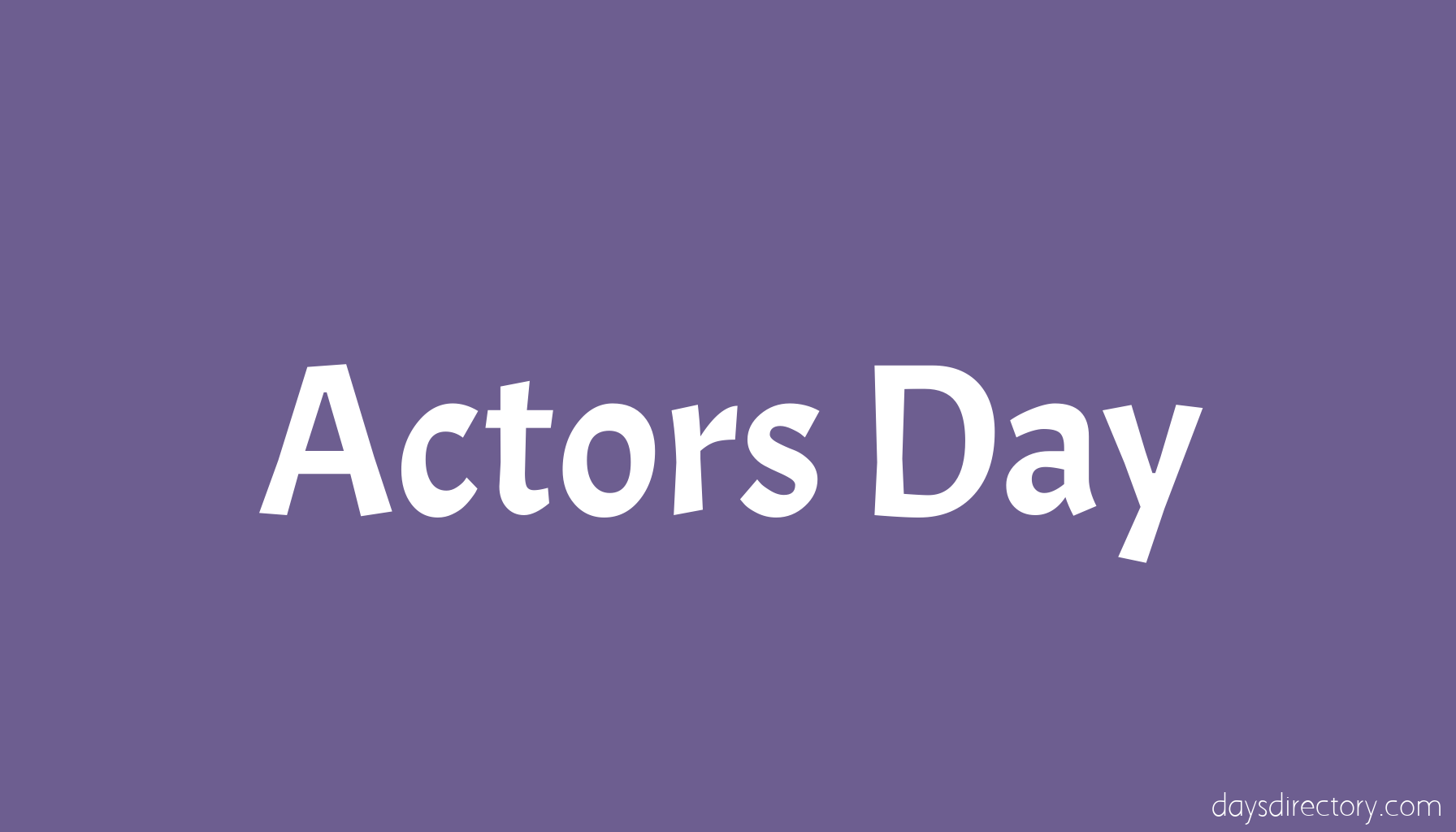 Actors Day