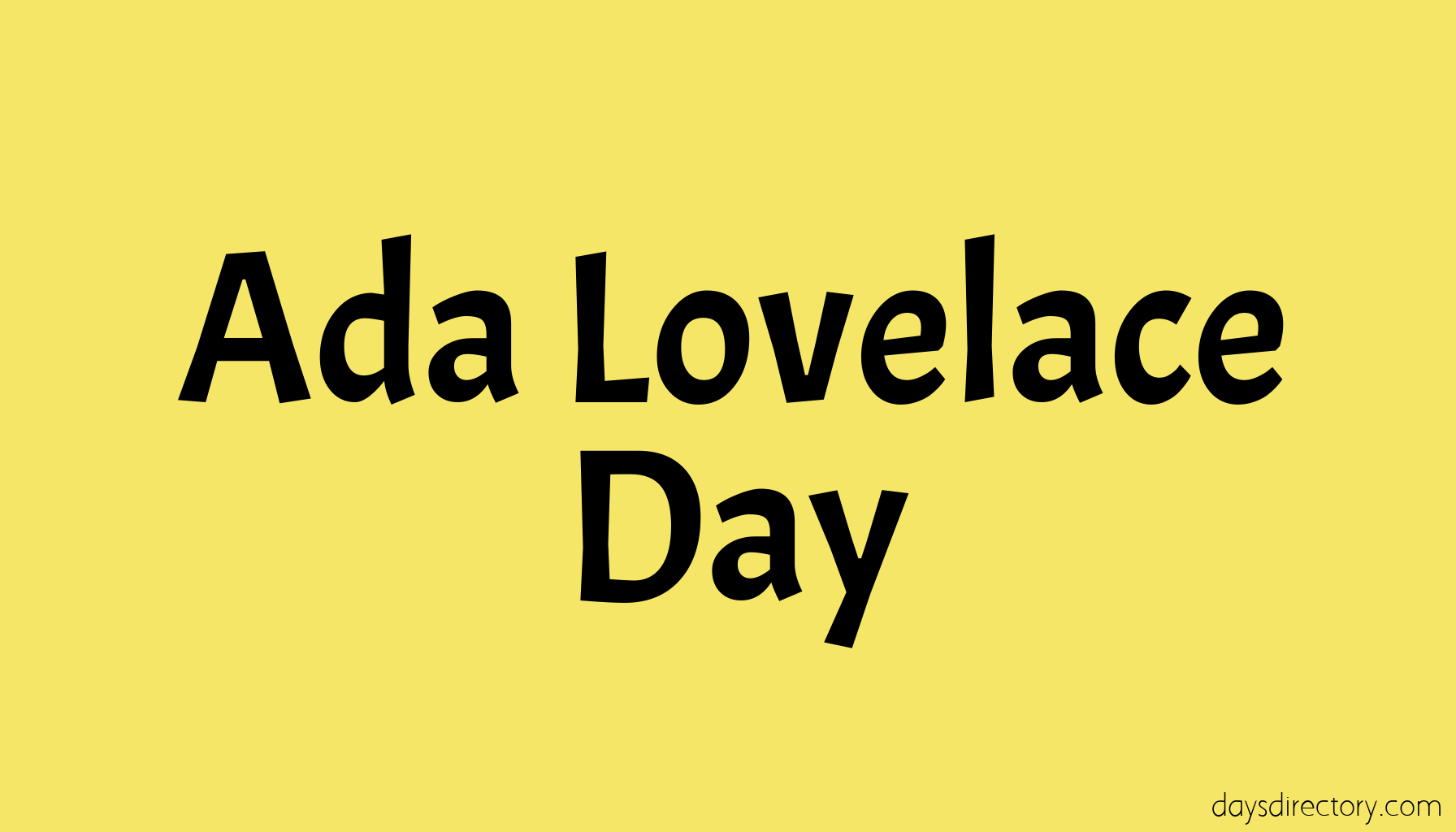 Ada Lovelace Day