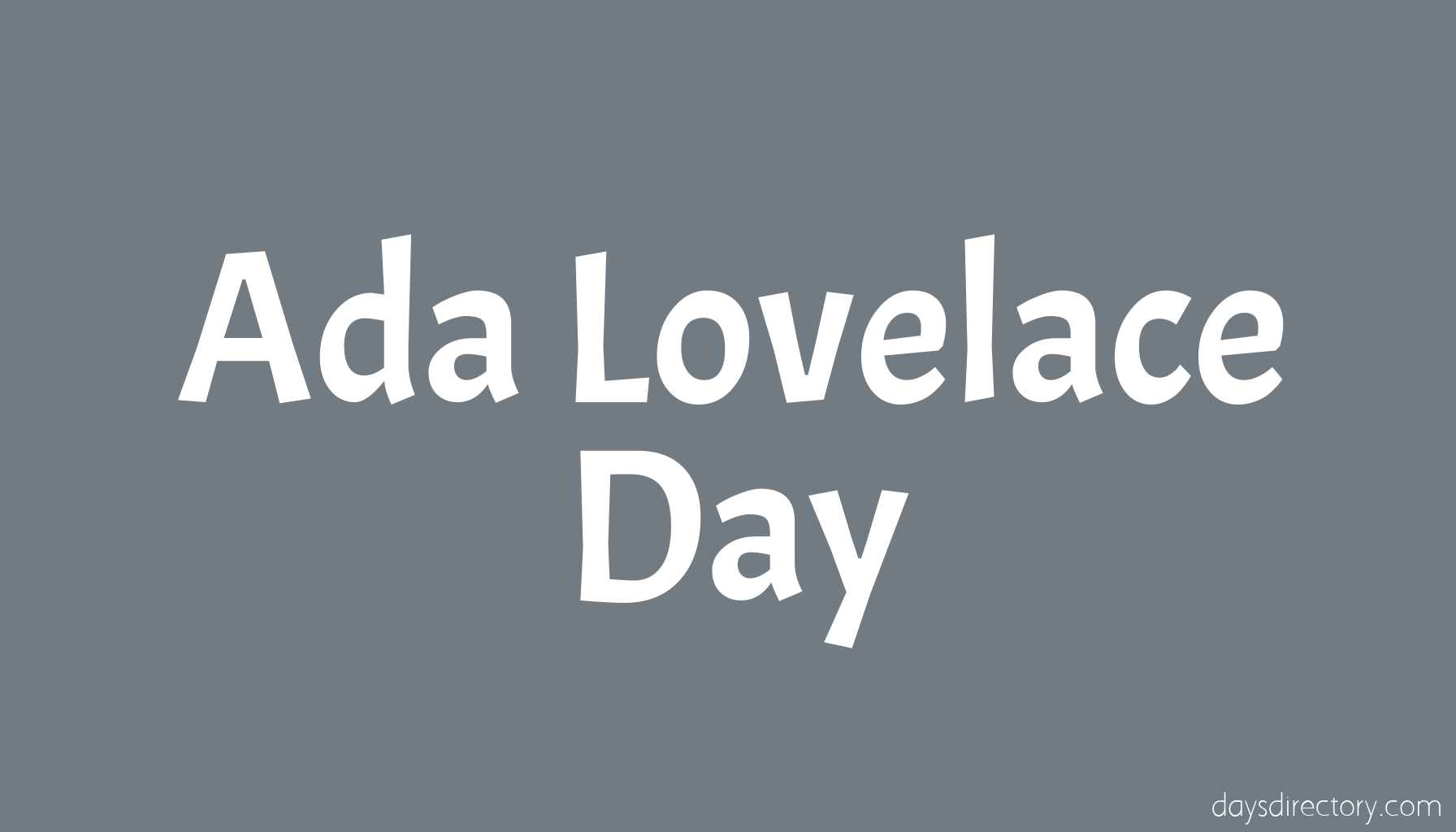 Ada Lovelace Day