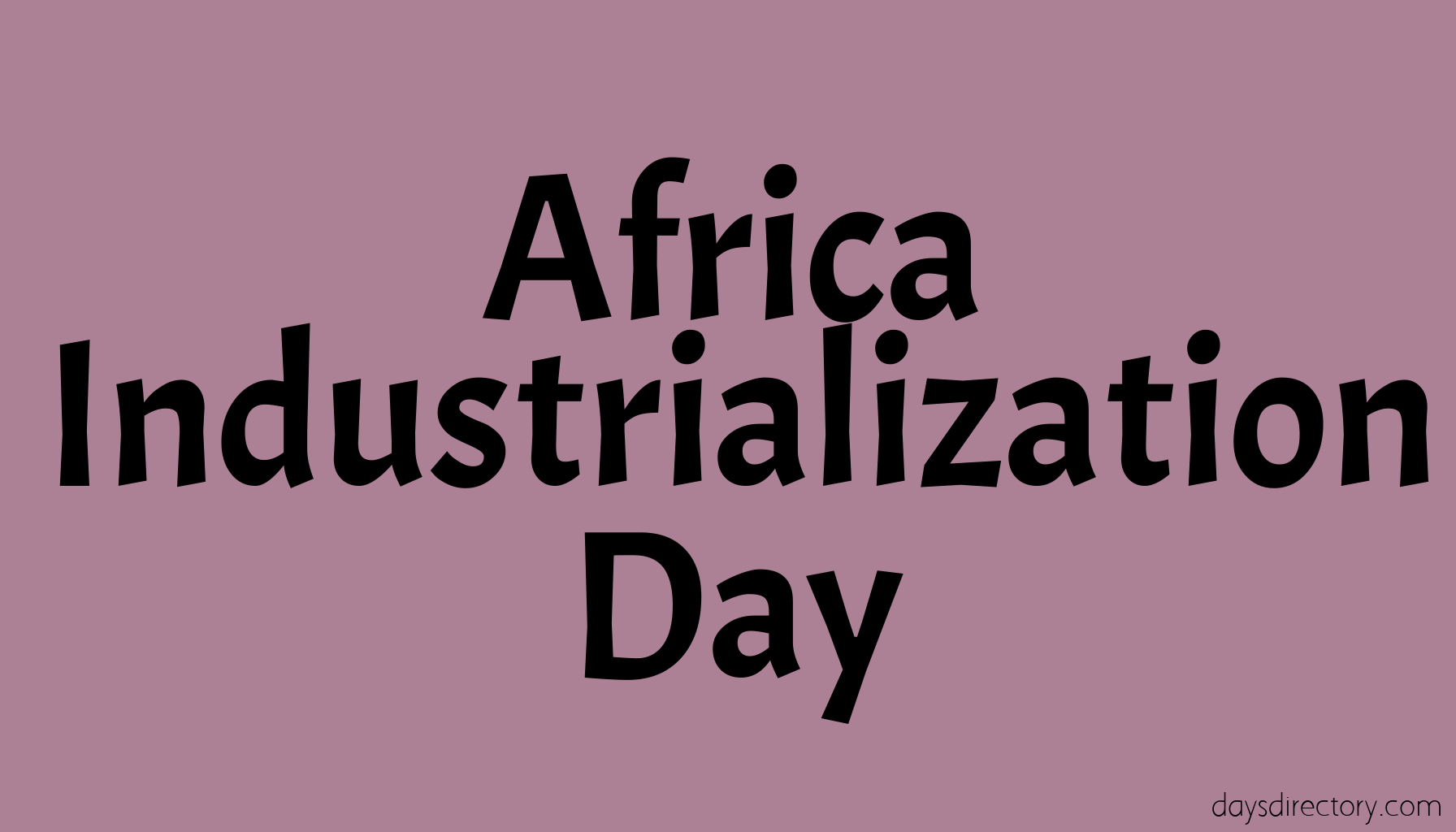 Africa Industrialization Day