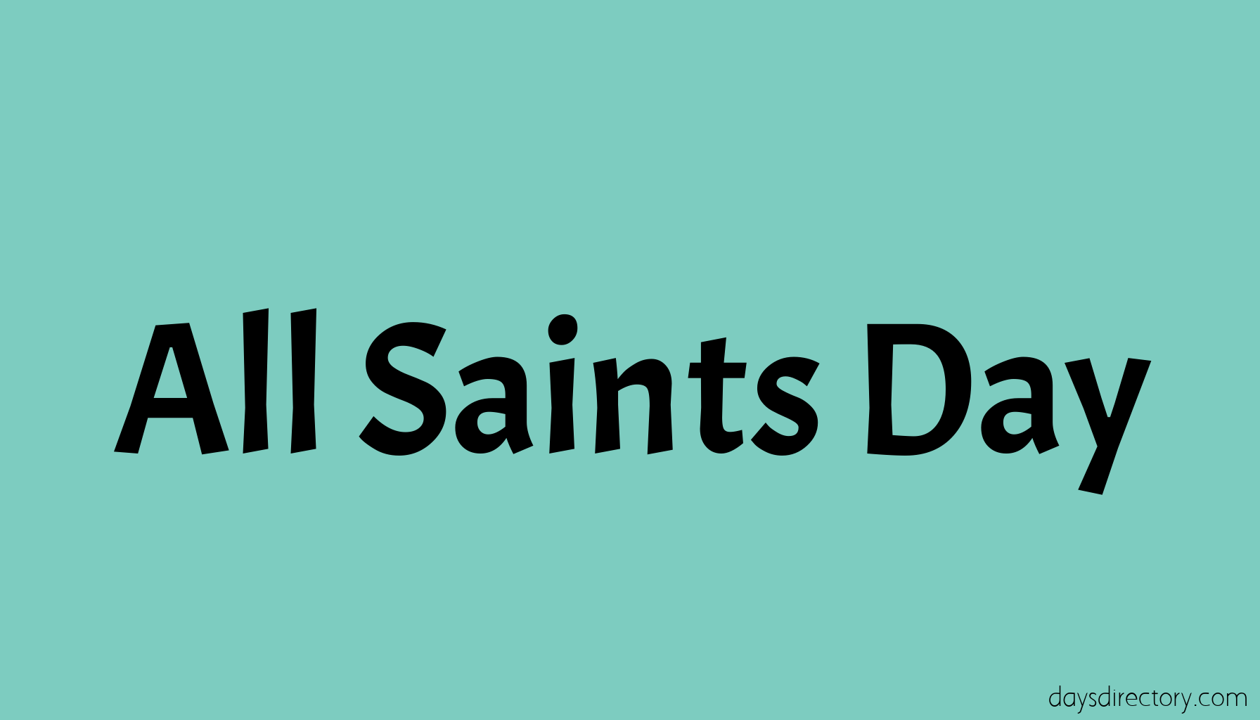 All Saints Day