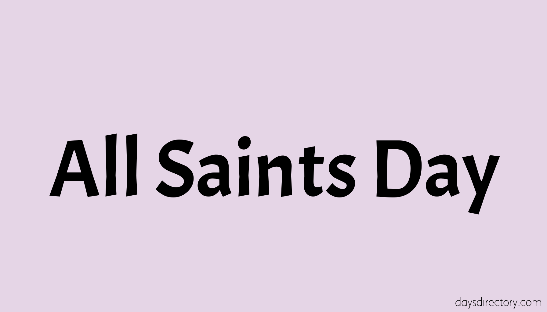 All Saints Day
