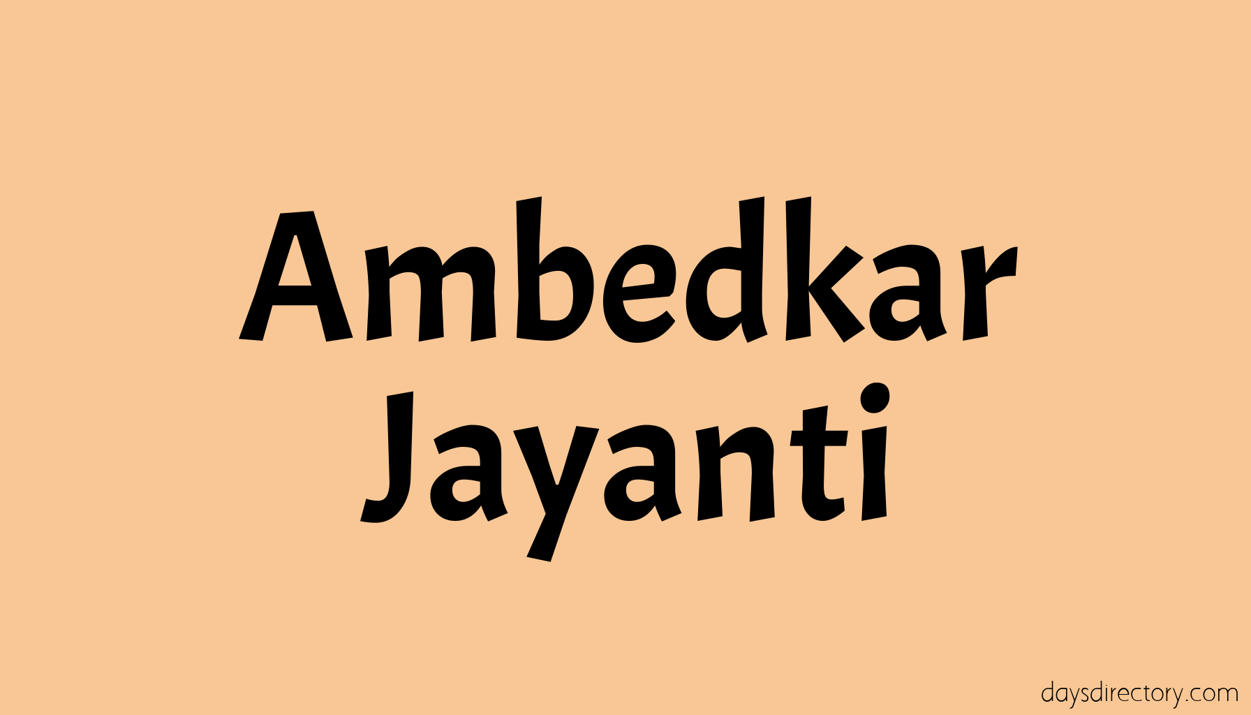 Ambedkar Jayanti