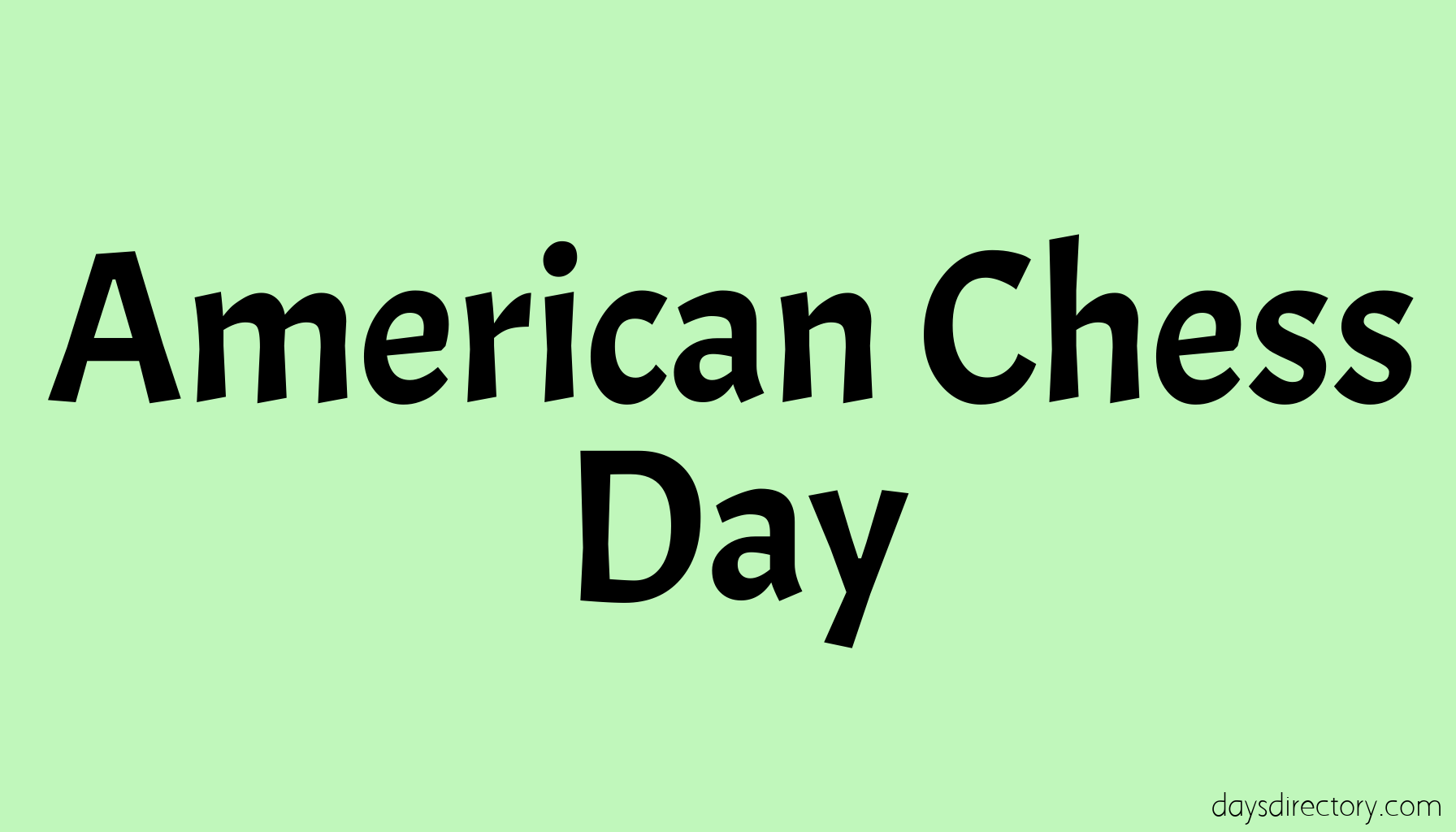American Chess Day