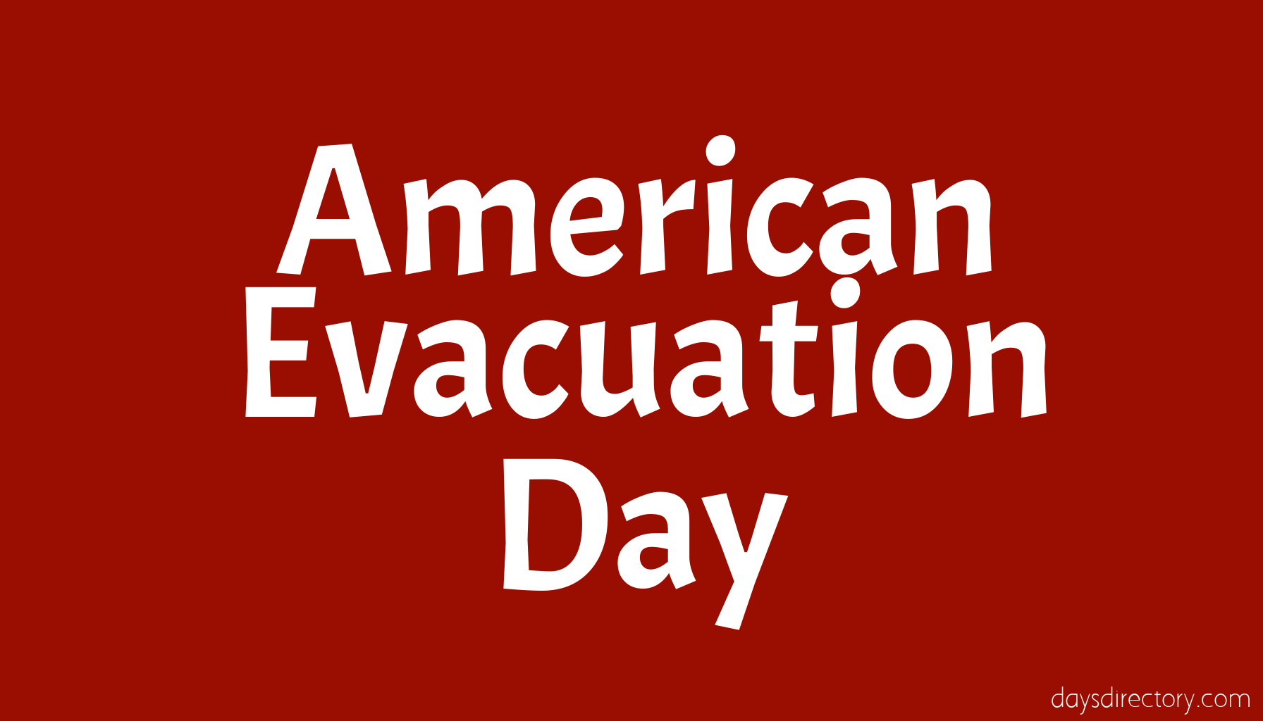American Evacuation Day