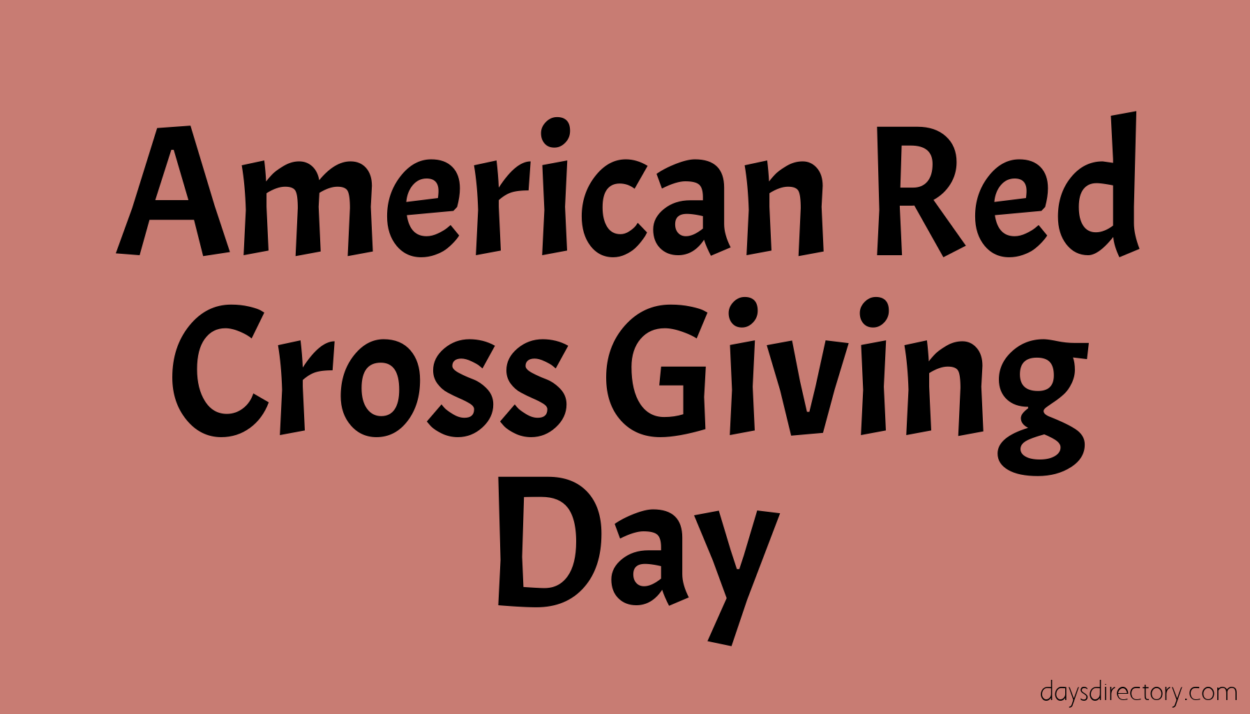 American Red Cross Giving Day