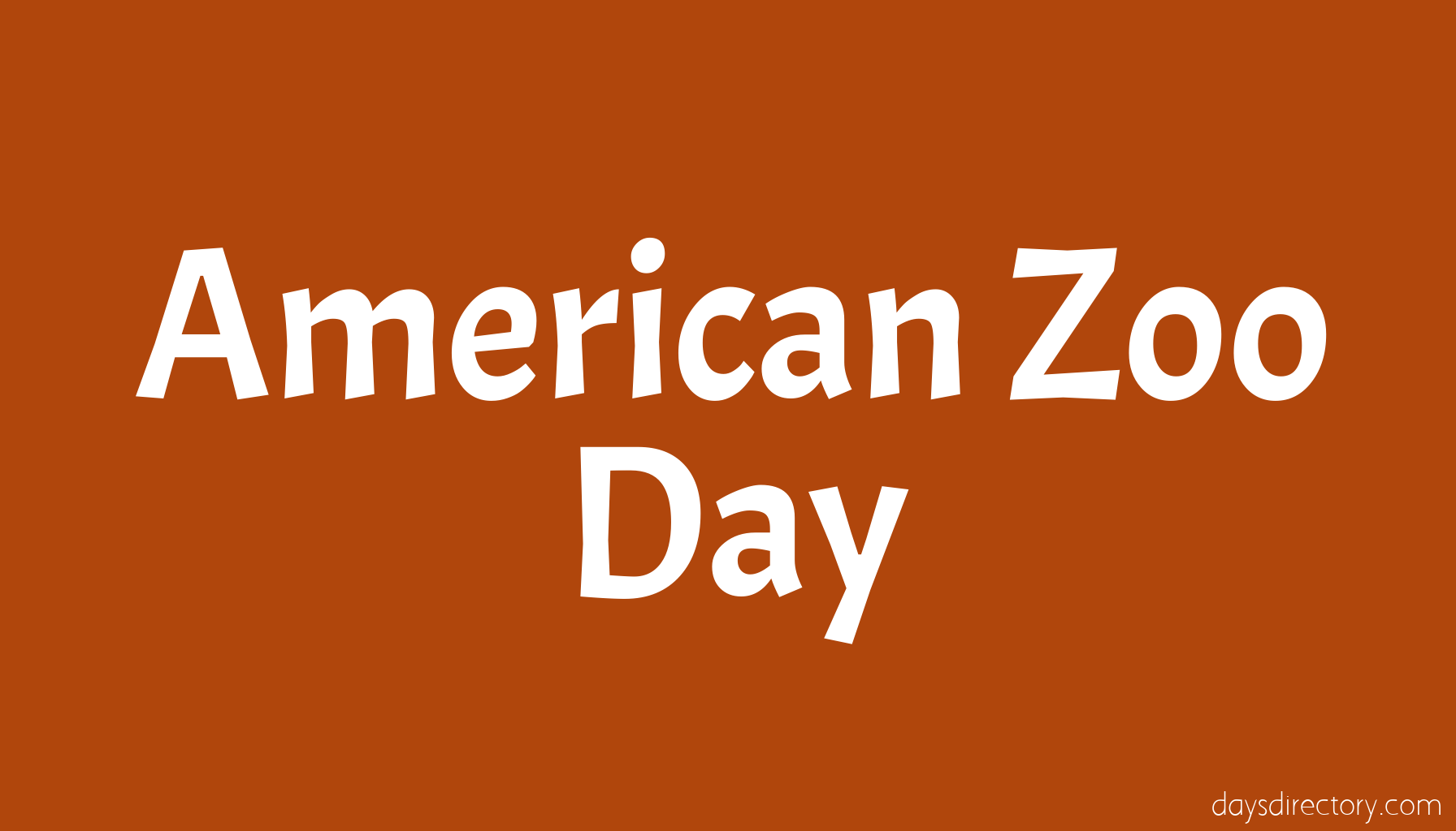 American Zoo Day