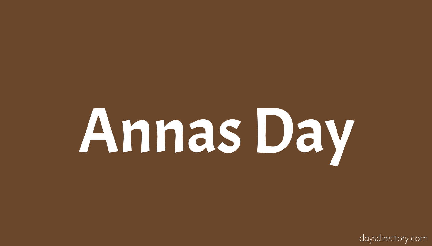 Annas Day