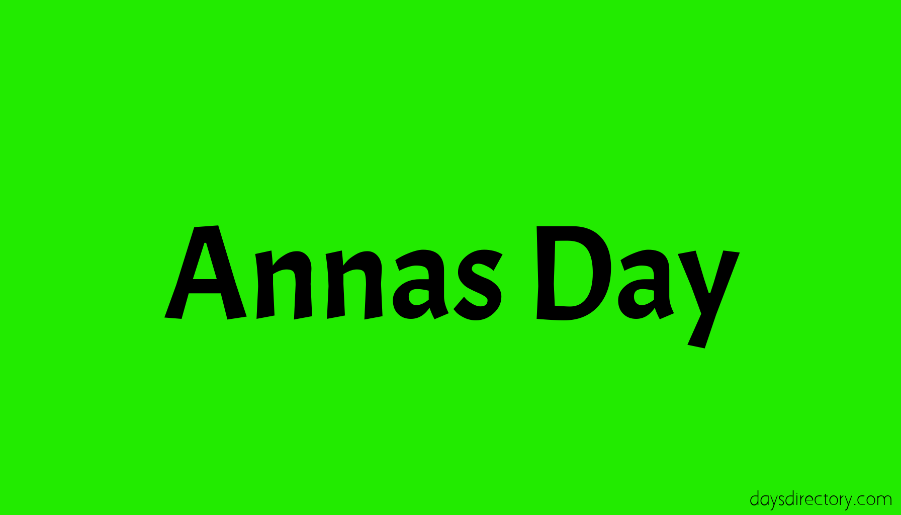 Annas Day