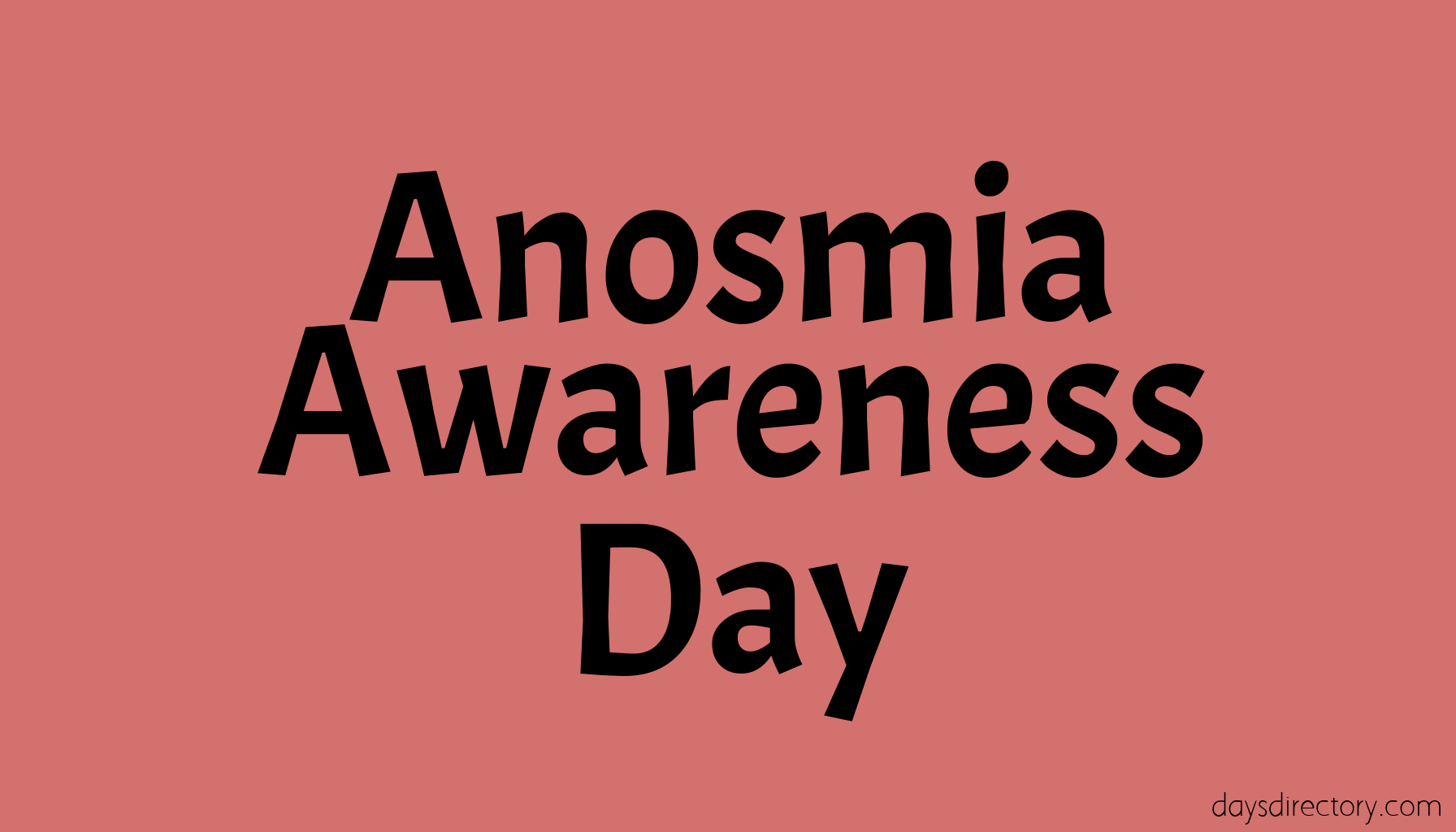 Anosmia Awareness Day