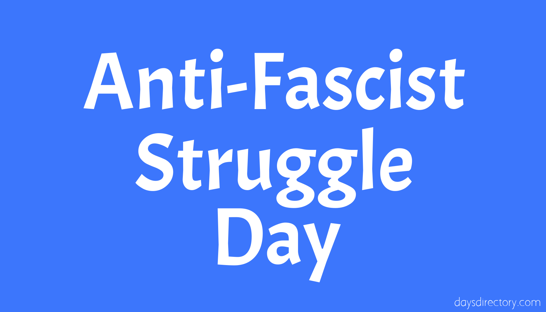 Anti-Fascist Struggle Day