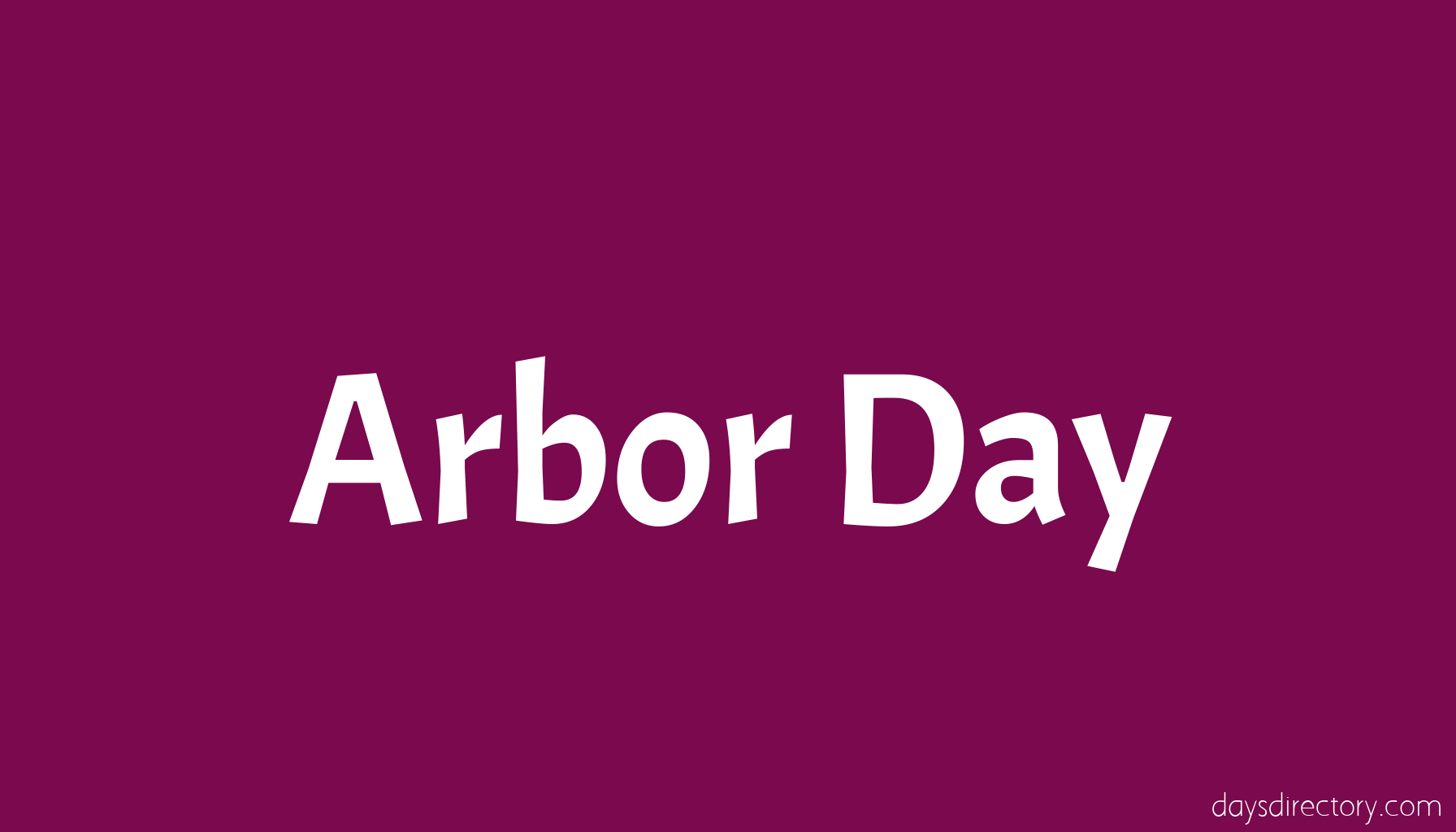 Arbor Day