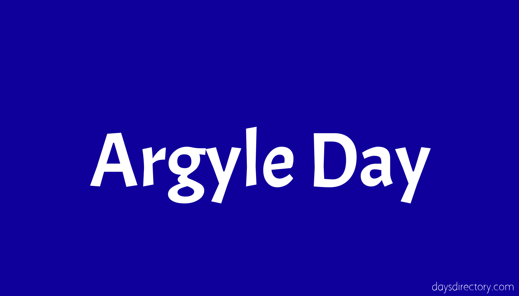 Argyle Day