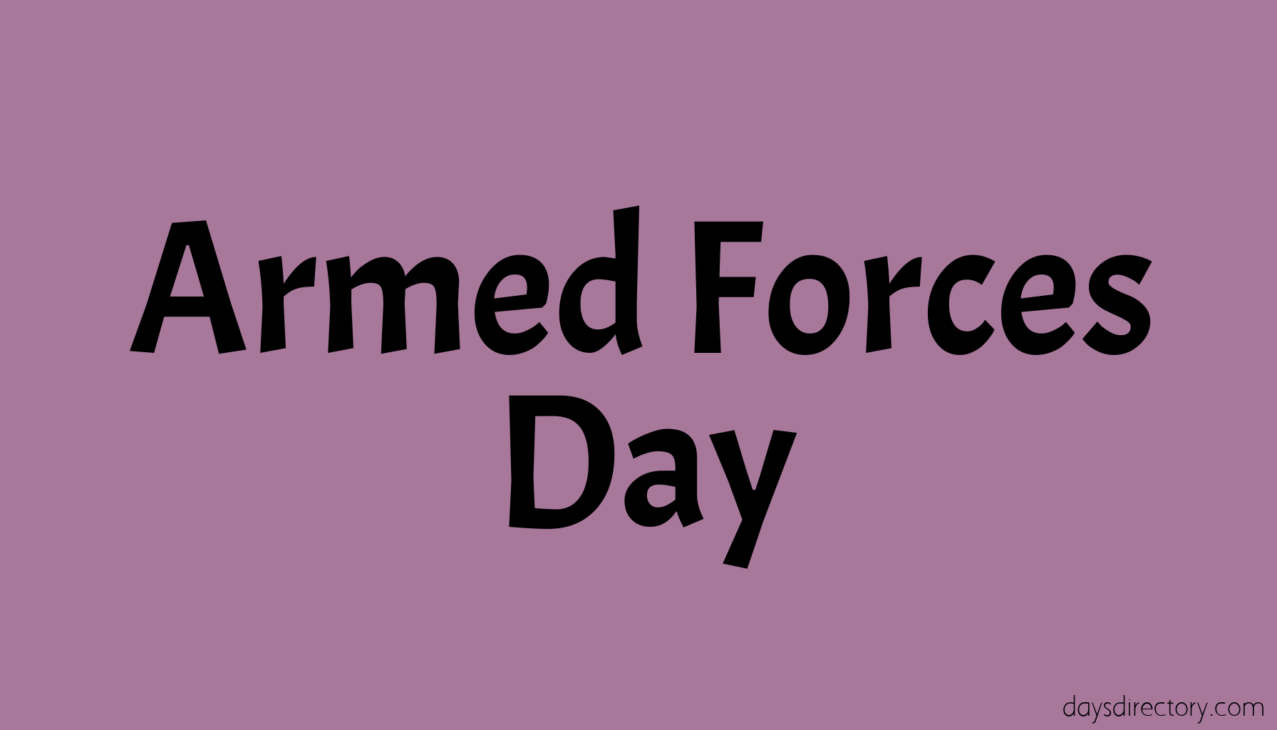 Armed Forces Day