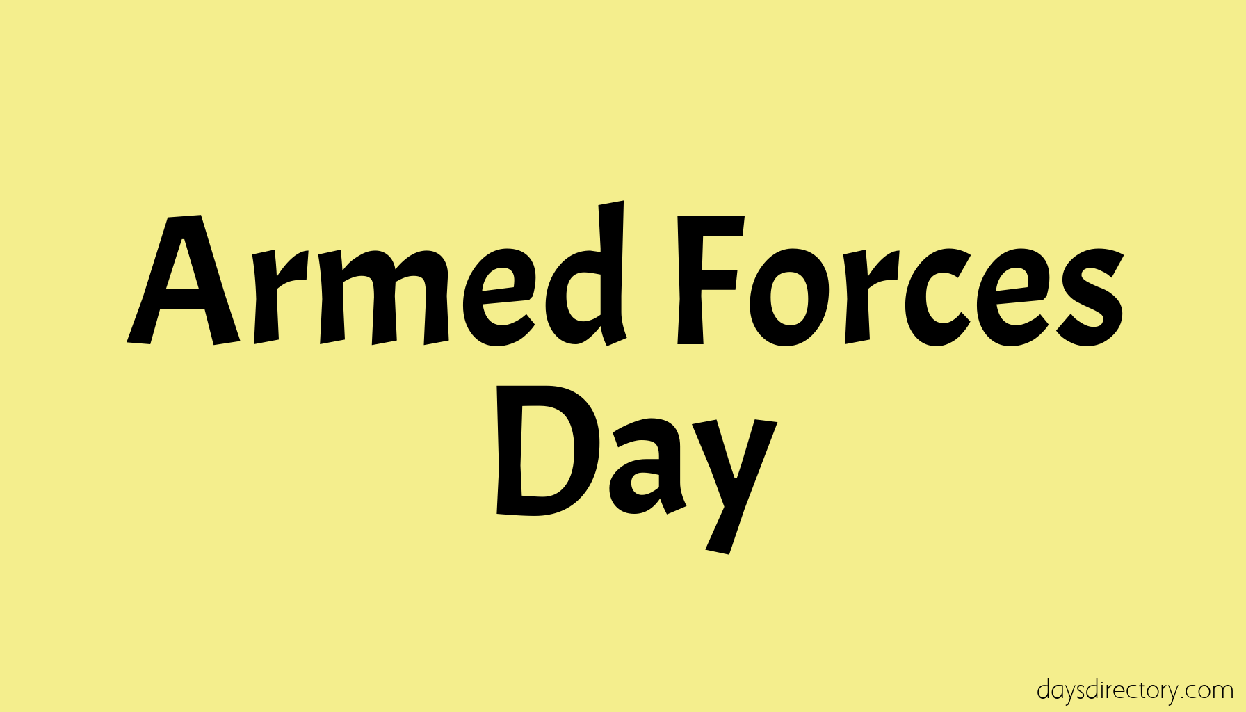 Armed Forces Day