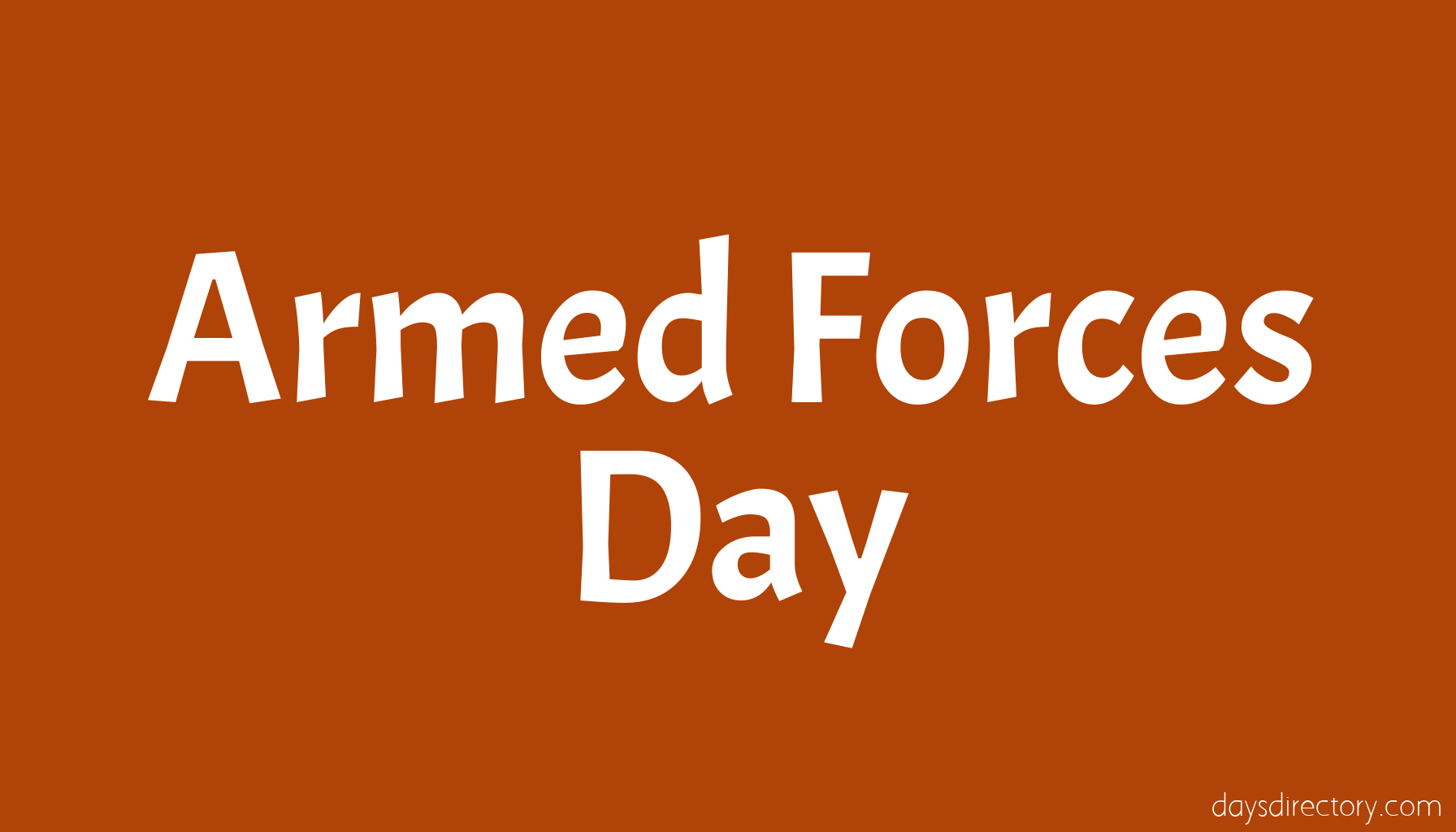 Armed Forces Day