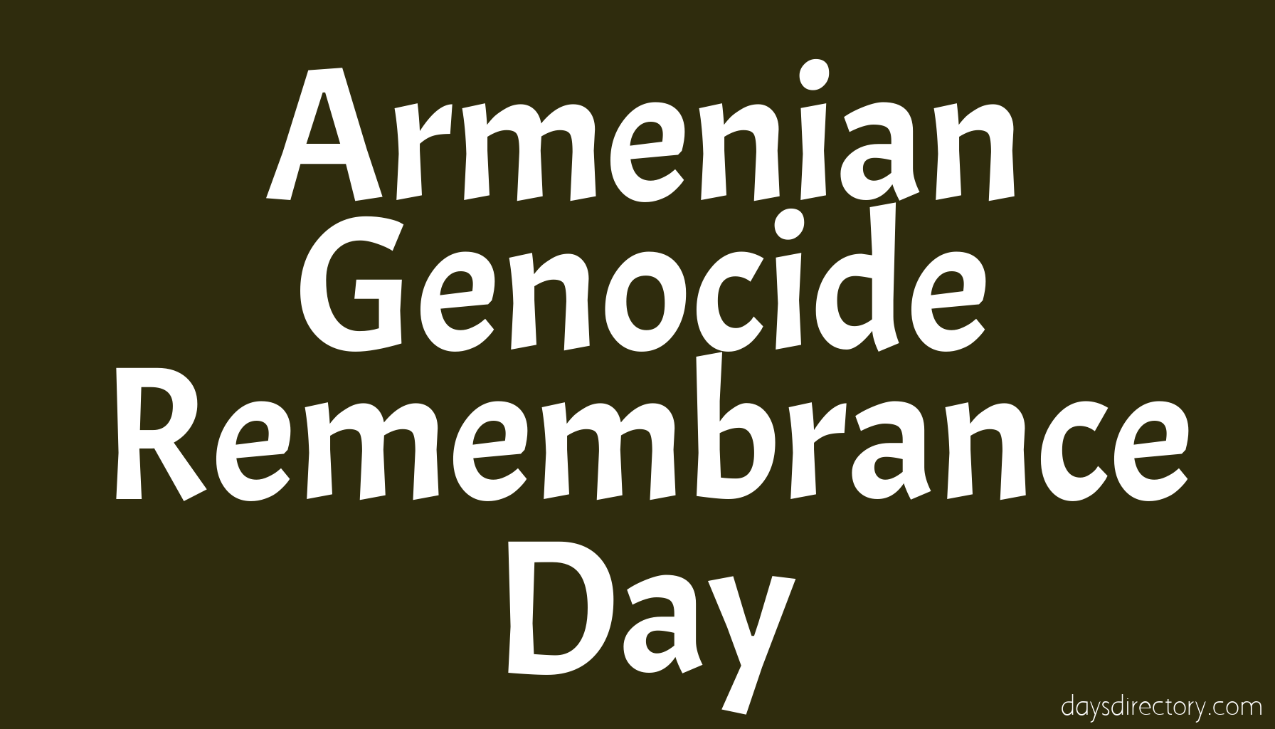 Armenian Genocide Remembrance Day