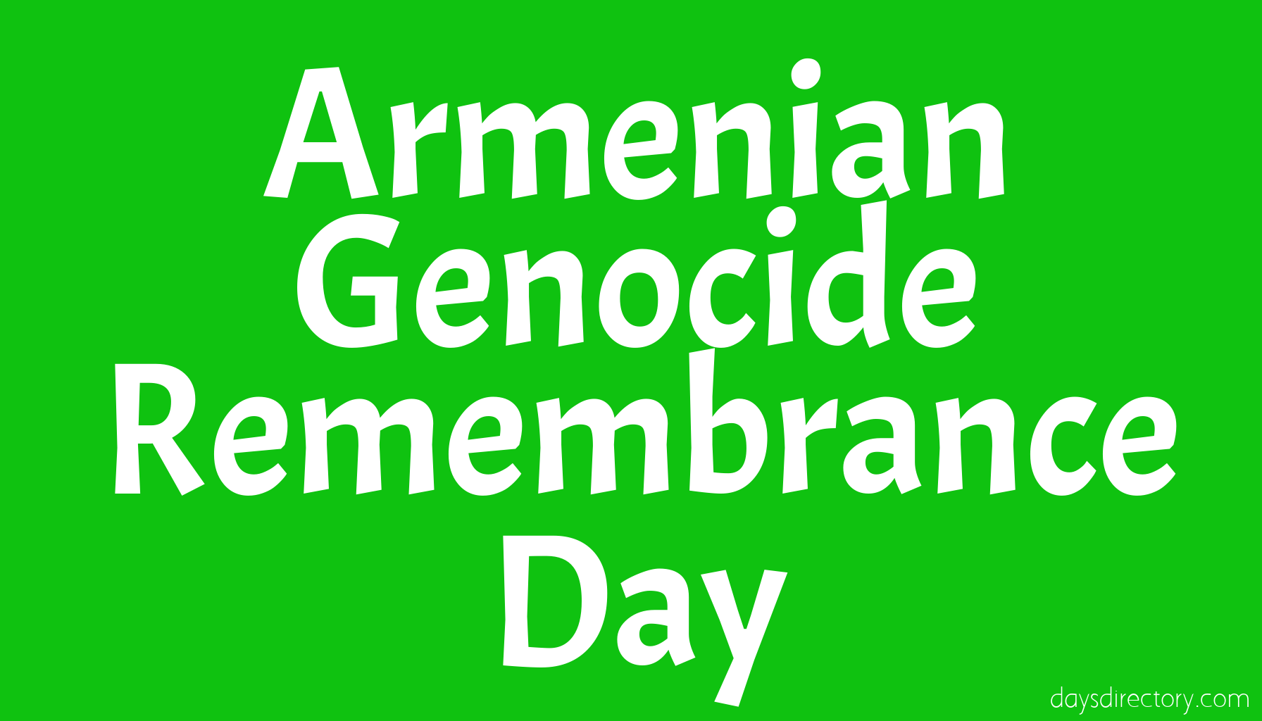 Armenian Genocide Remembrance Day