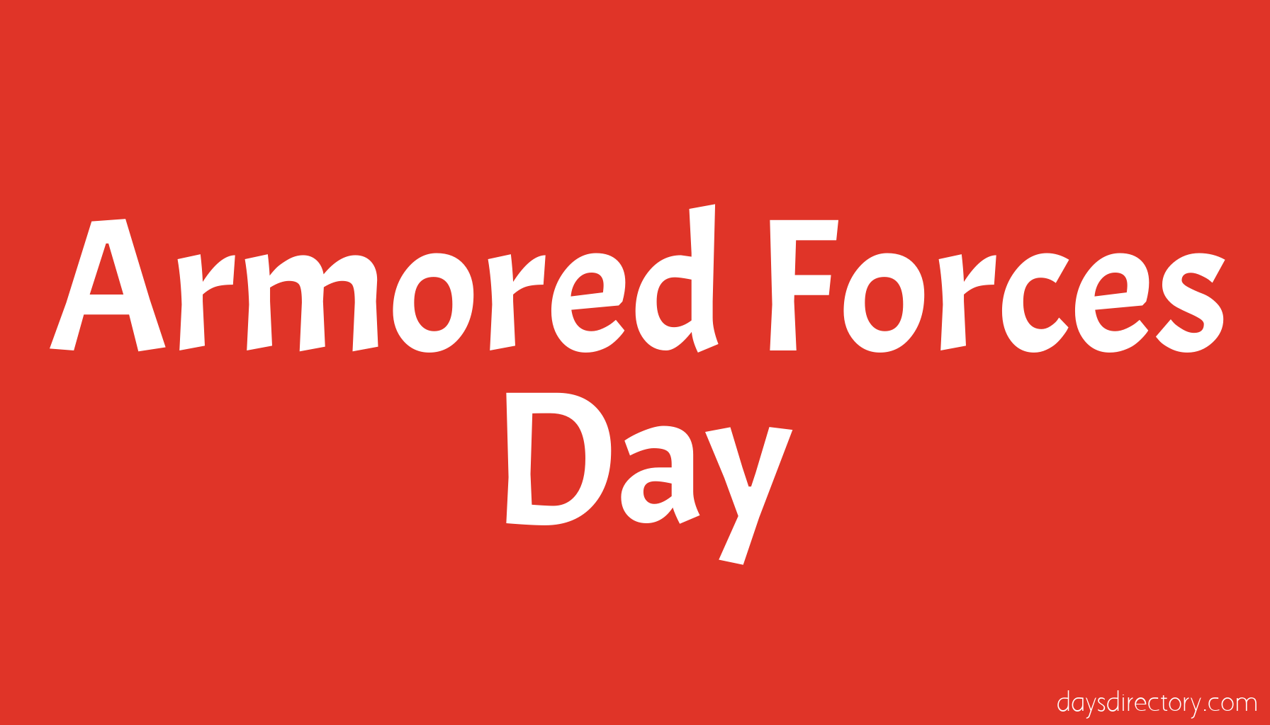 Armored Forces Day