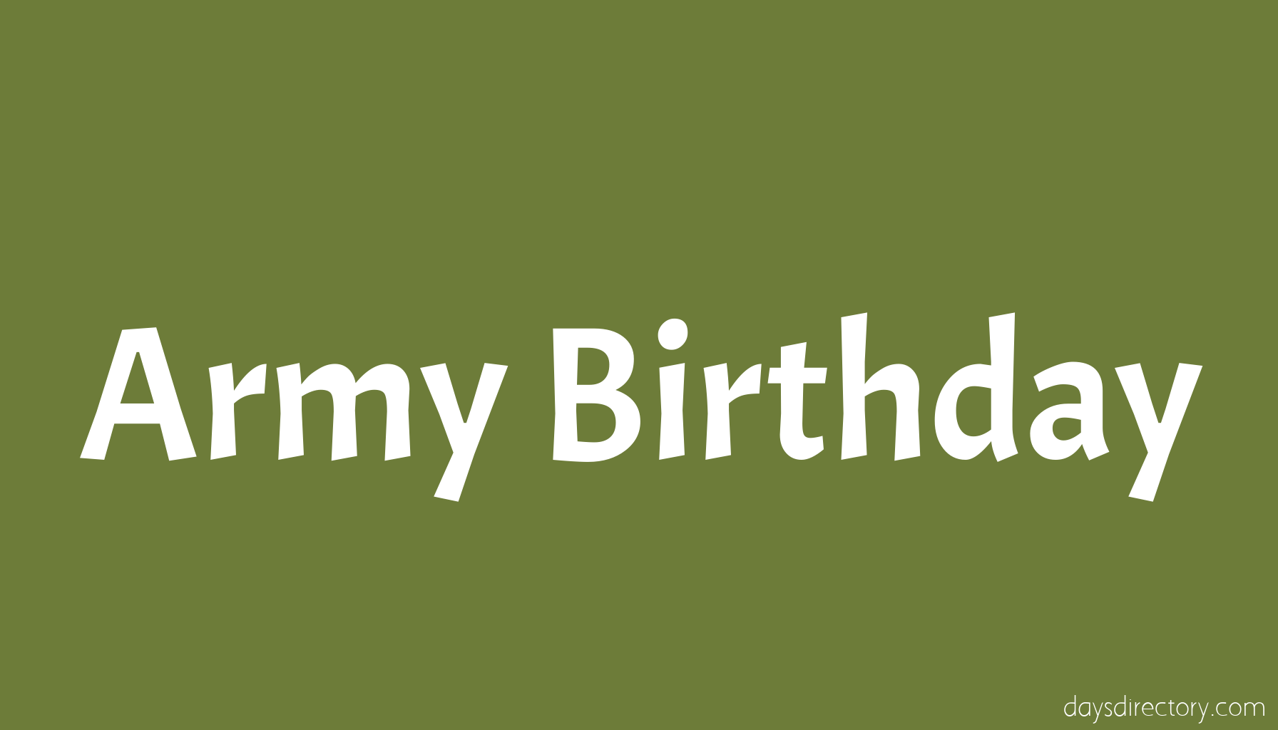 Army Birthday
