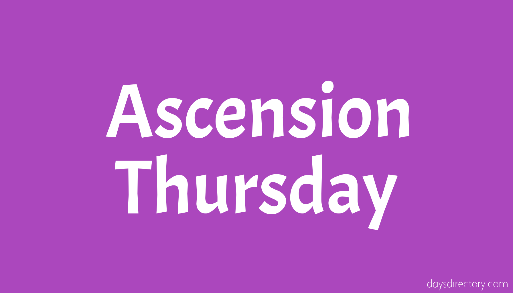 Ascension Thursday