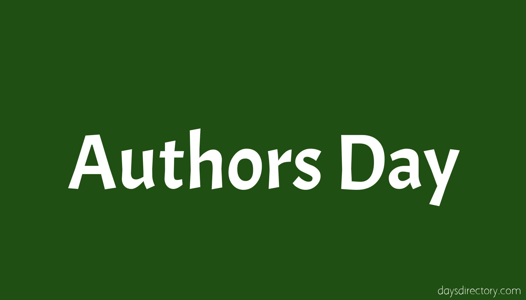 Authors Day