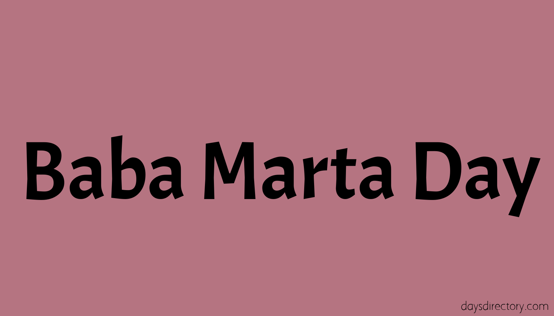 Baba Marta Day