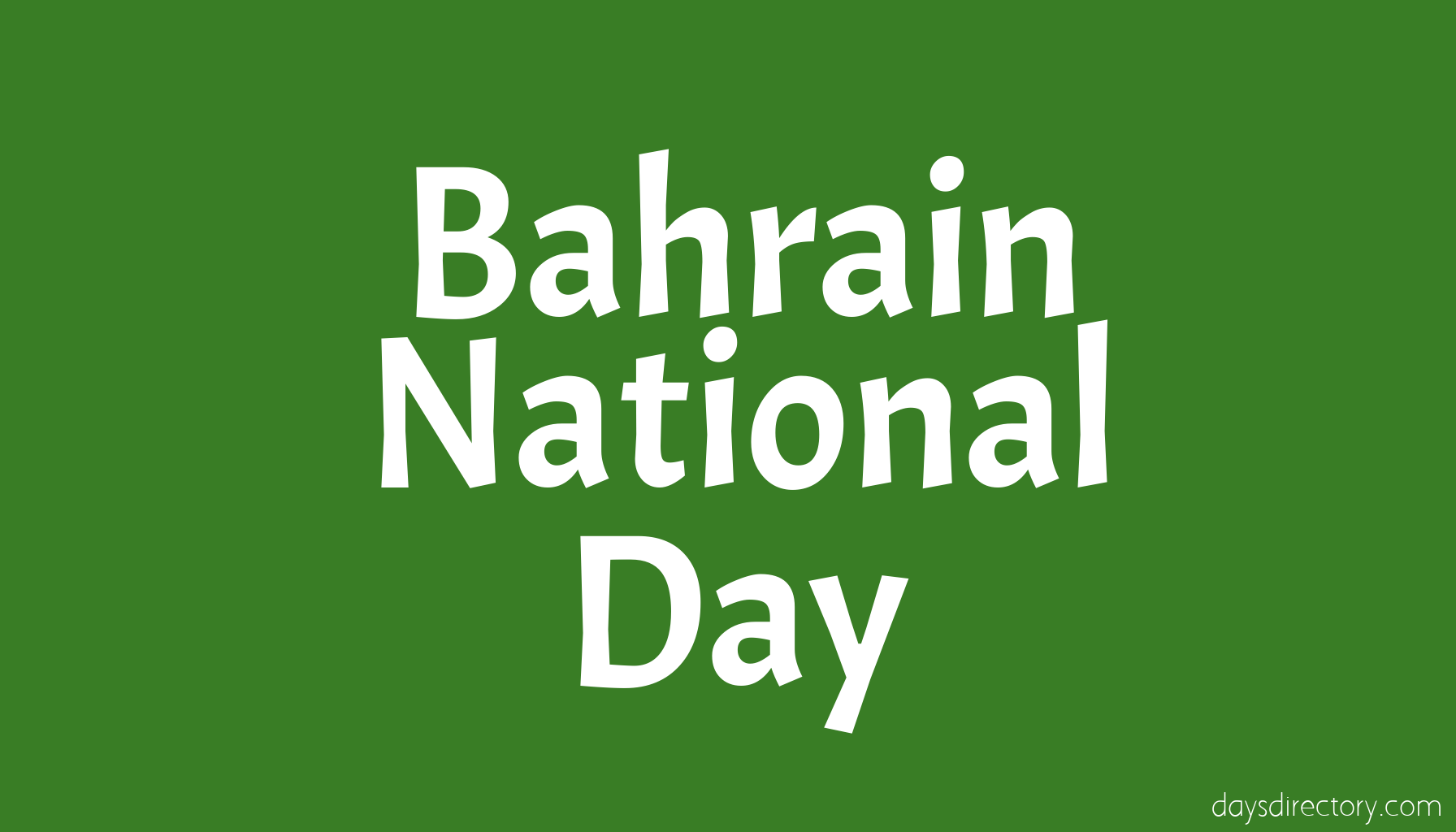 Bahrain National Day