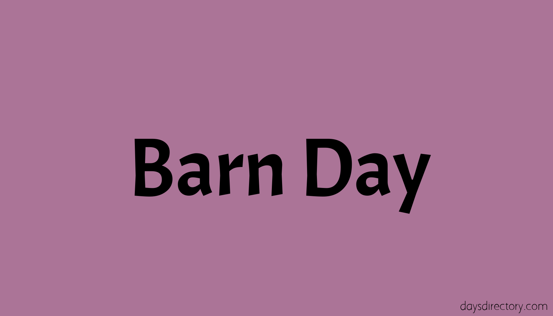 Barn Day