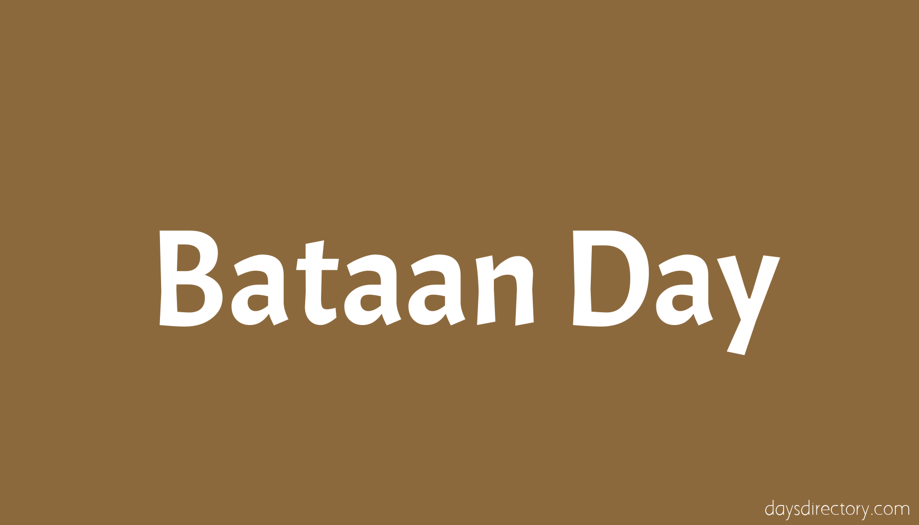 Bataan Day