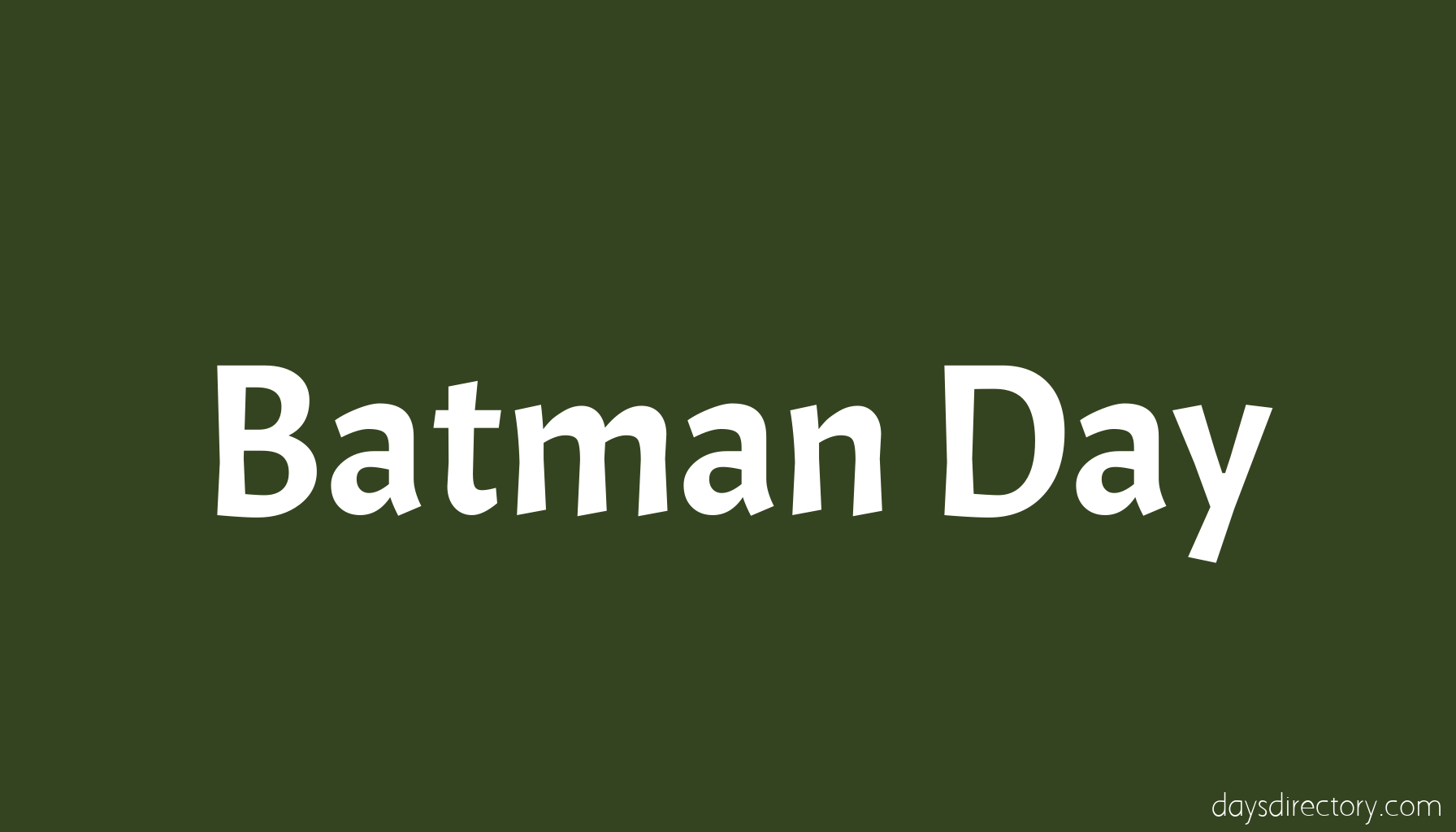 Batman Day