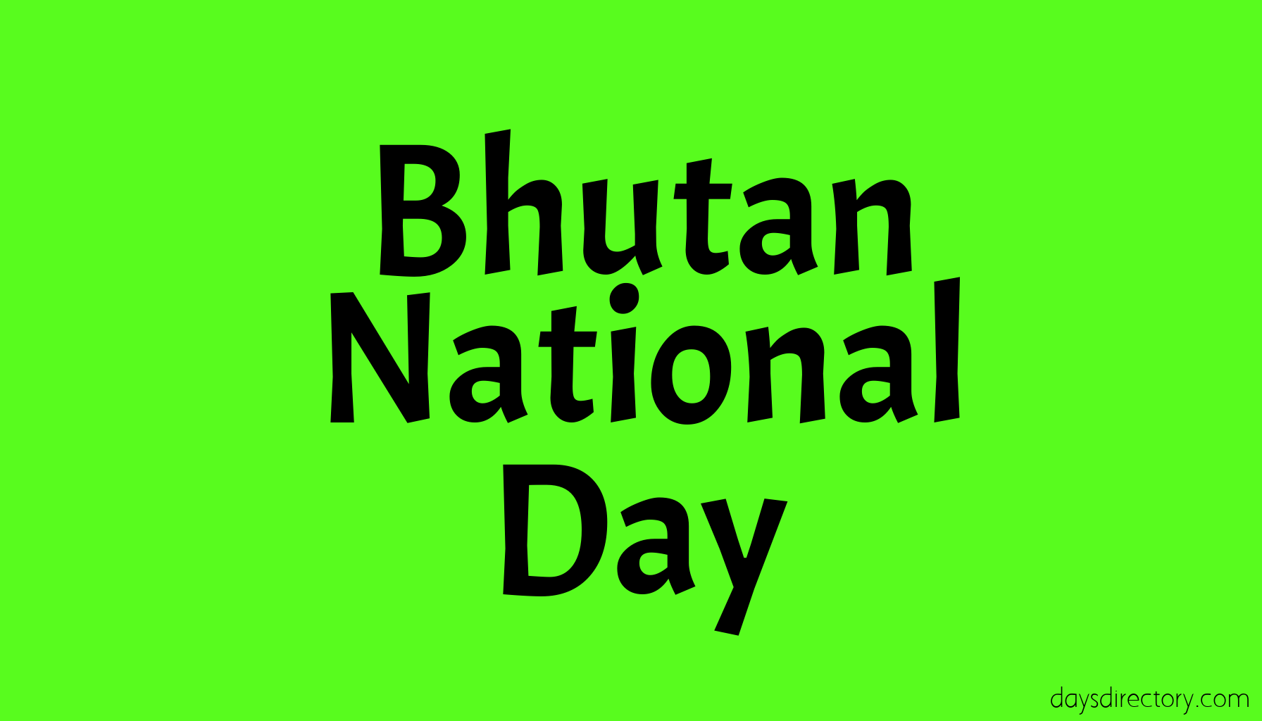 Bhutan National Day