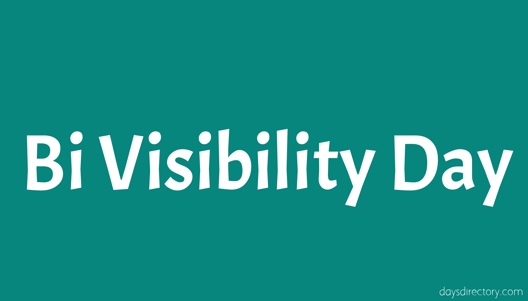 Bi Visibility Day