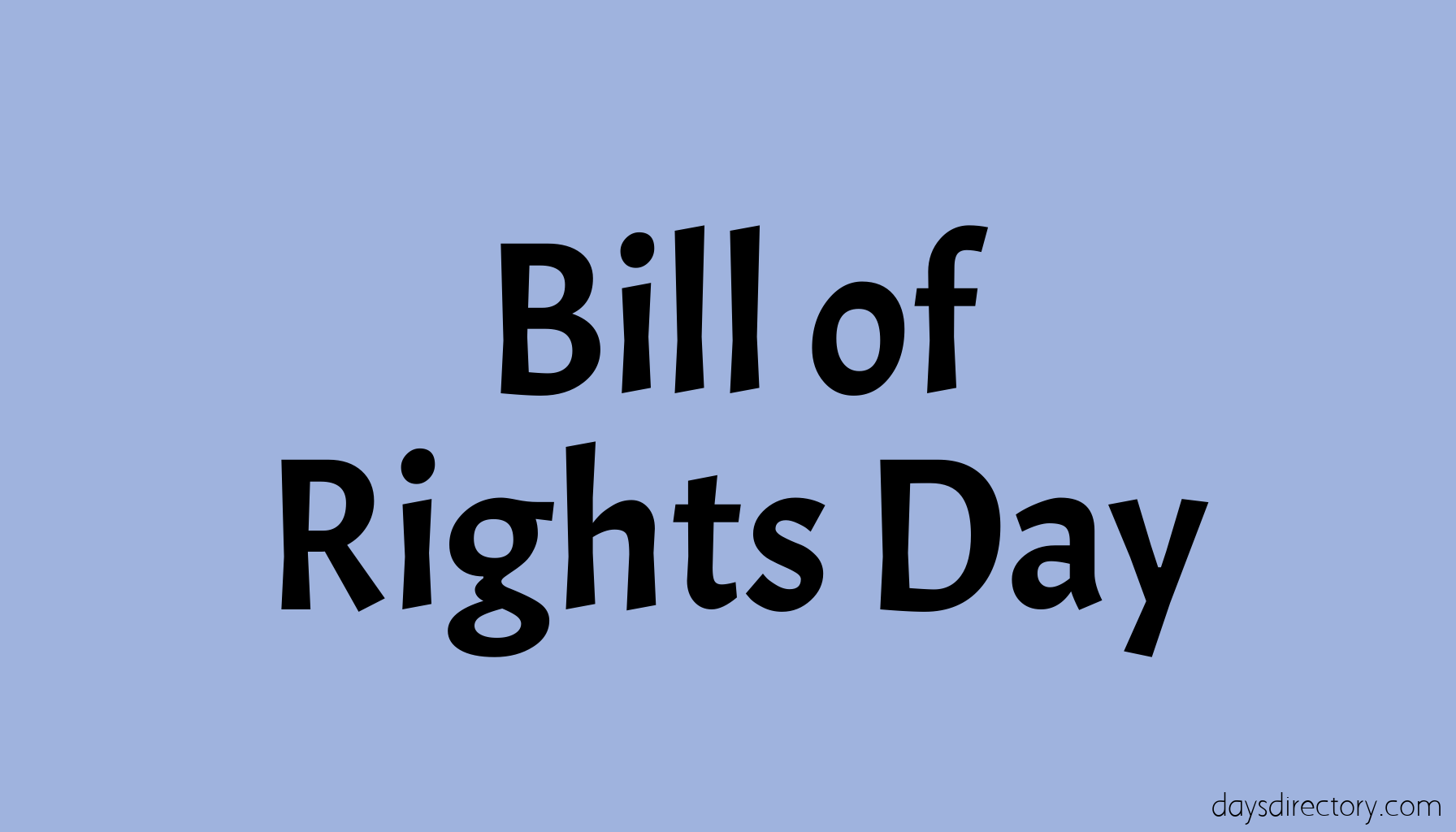 Bill of Rights Day