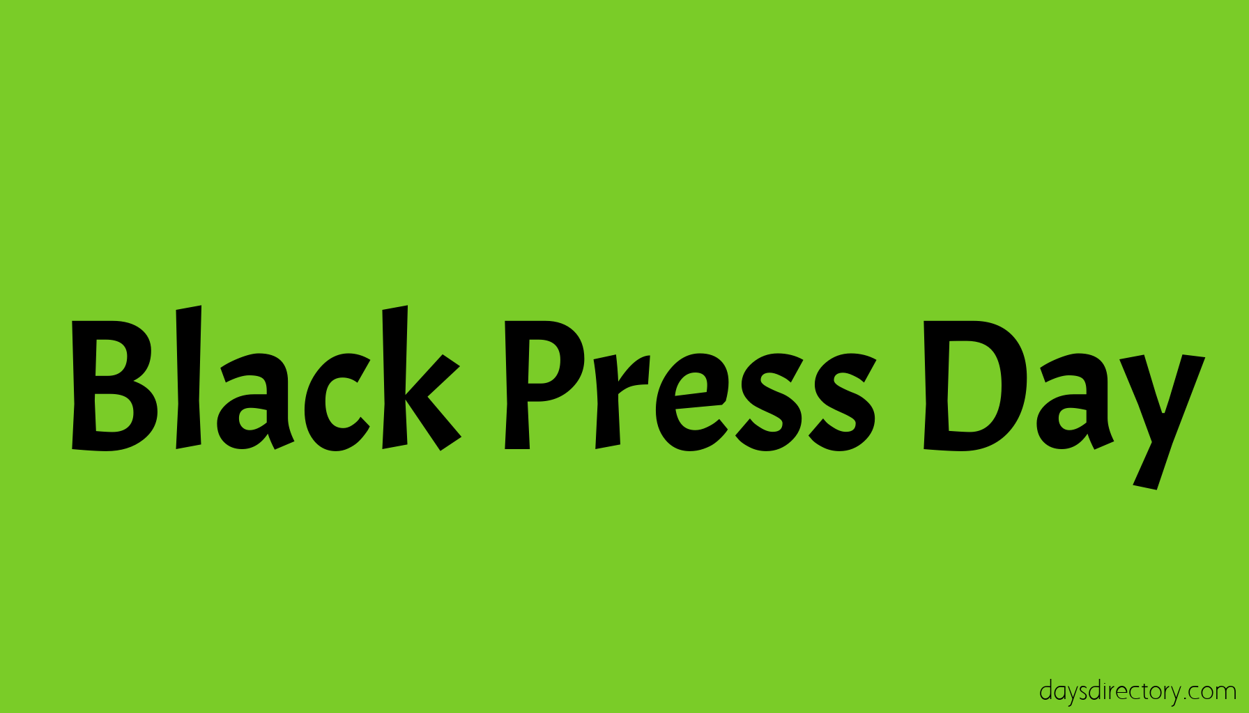 Black Press Day