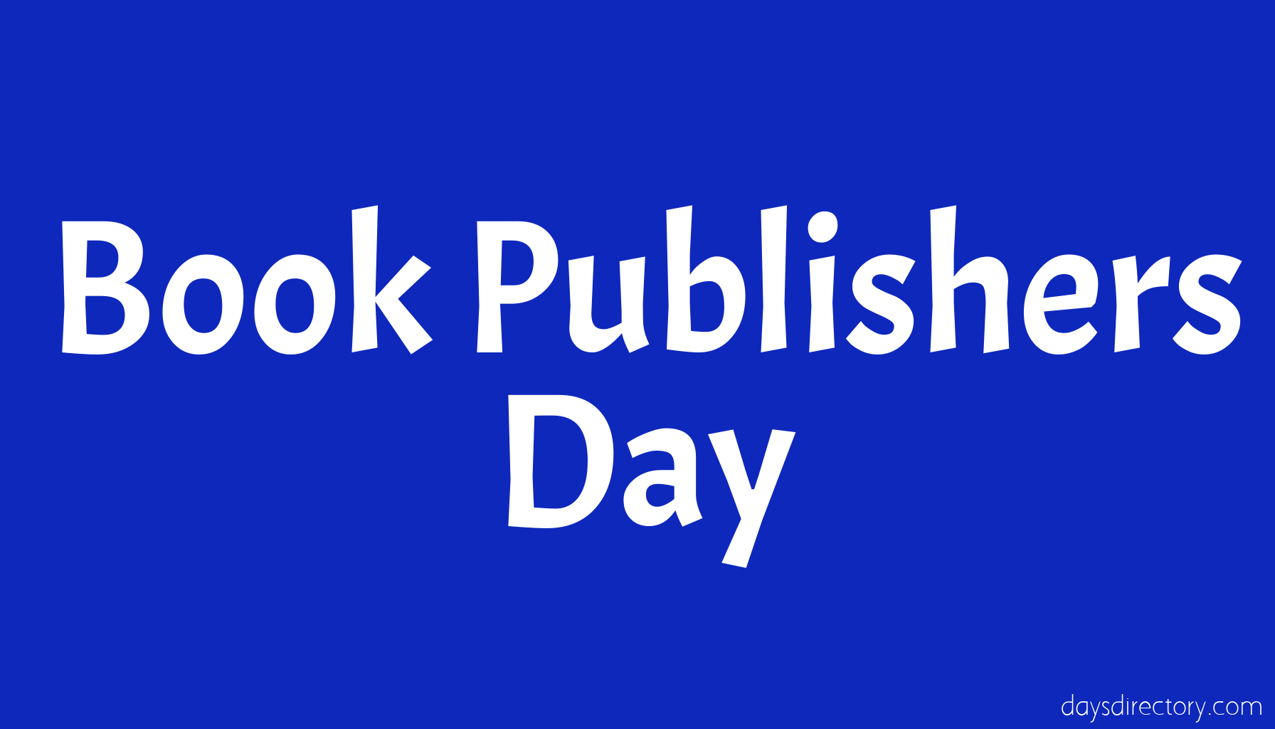 Book Publishers Day