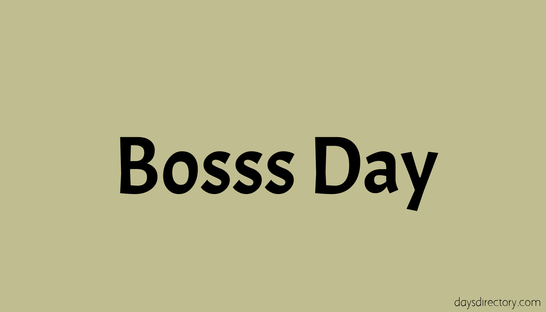Bosss Day