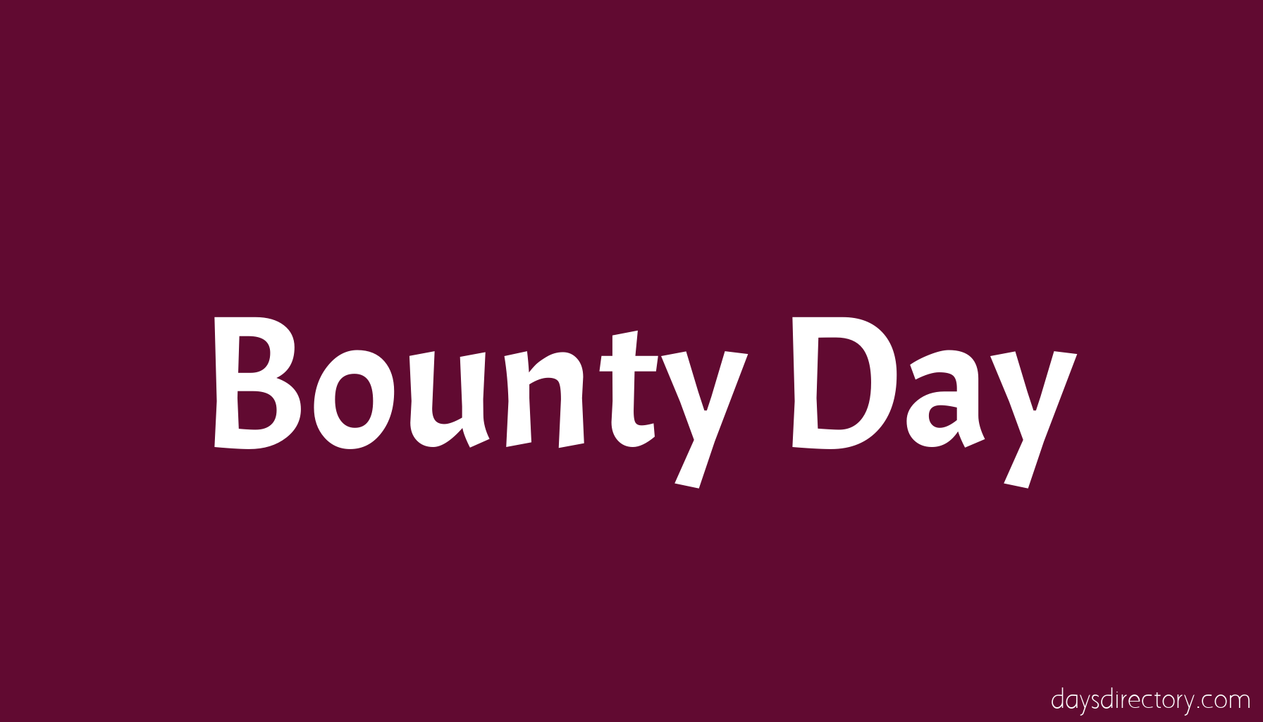 Bounty Day
