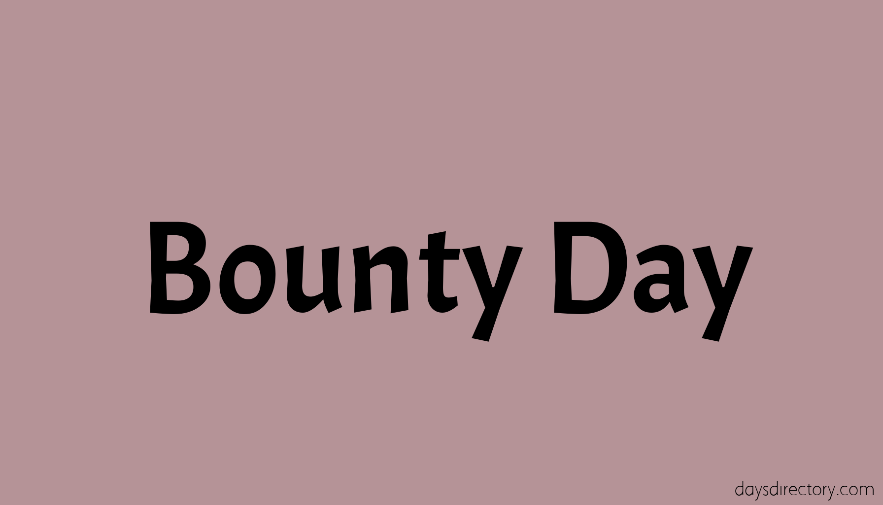 Bounty Day
