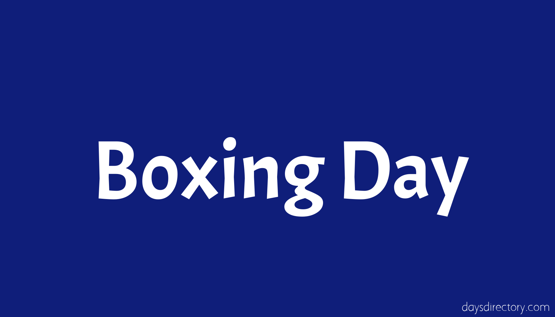 Boxing Day