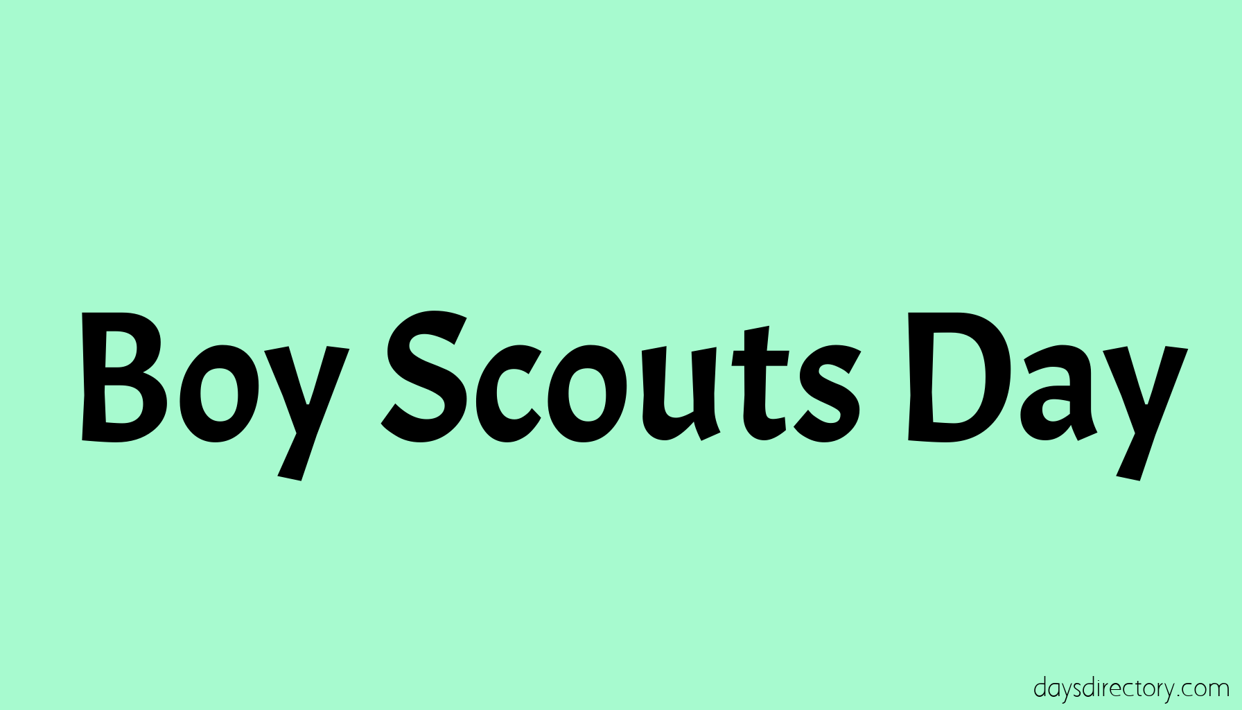 Boy Scouts Day