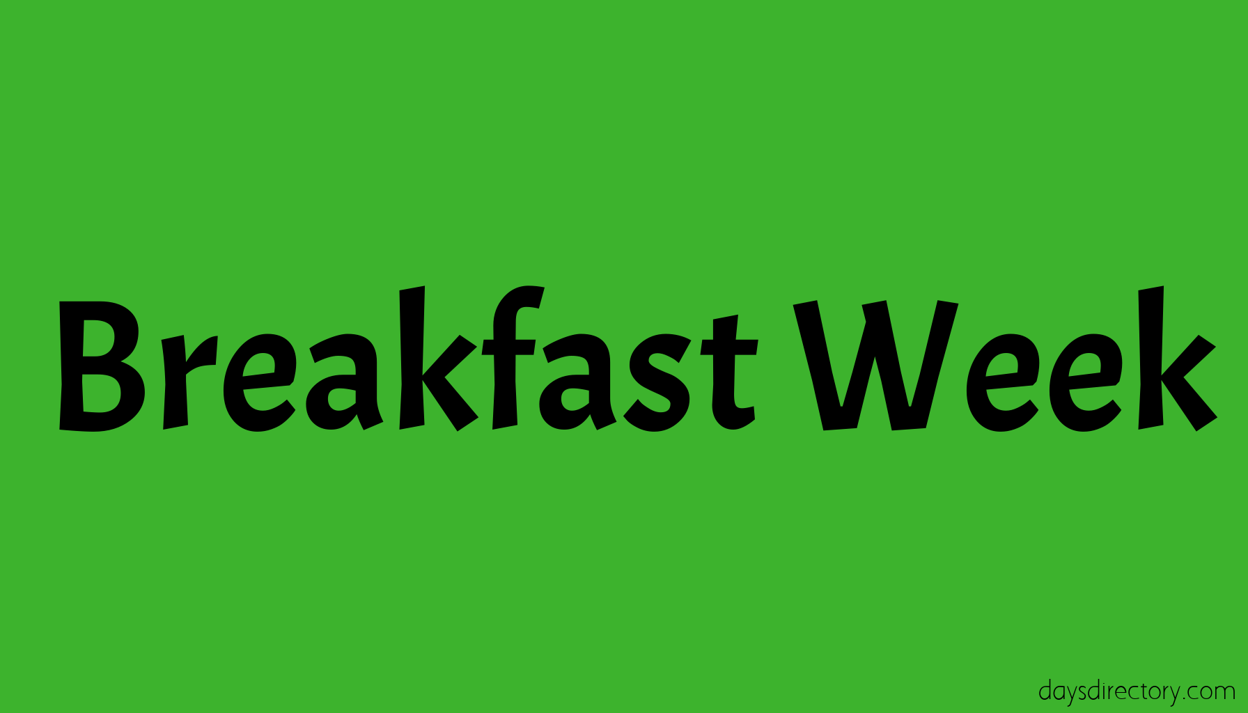 Breakfast Week