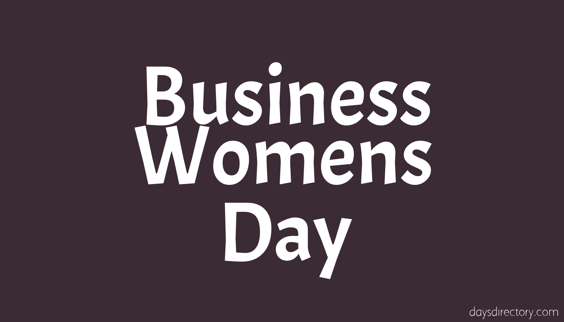 Business Womens Day