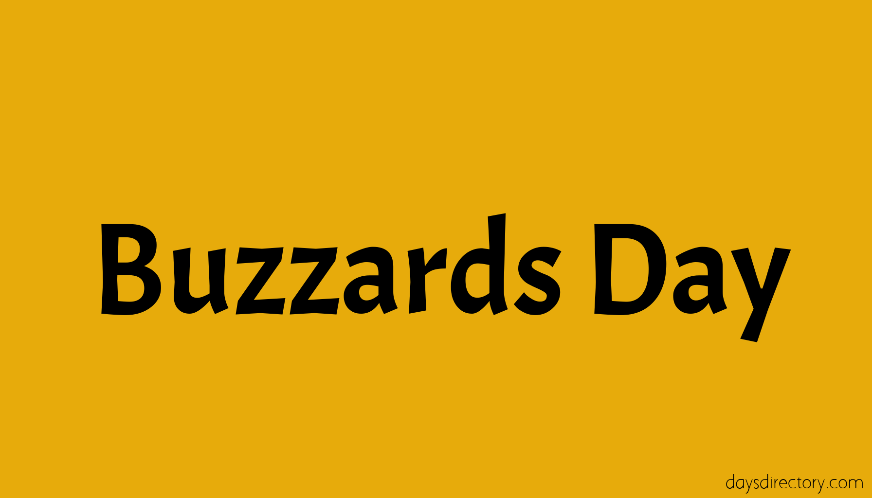 Buzzards Day