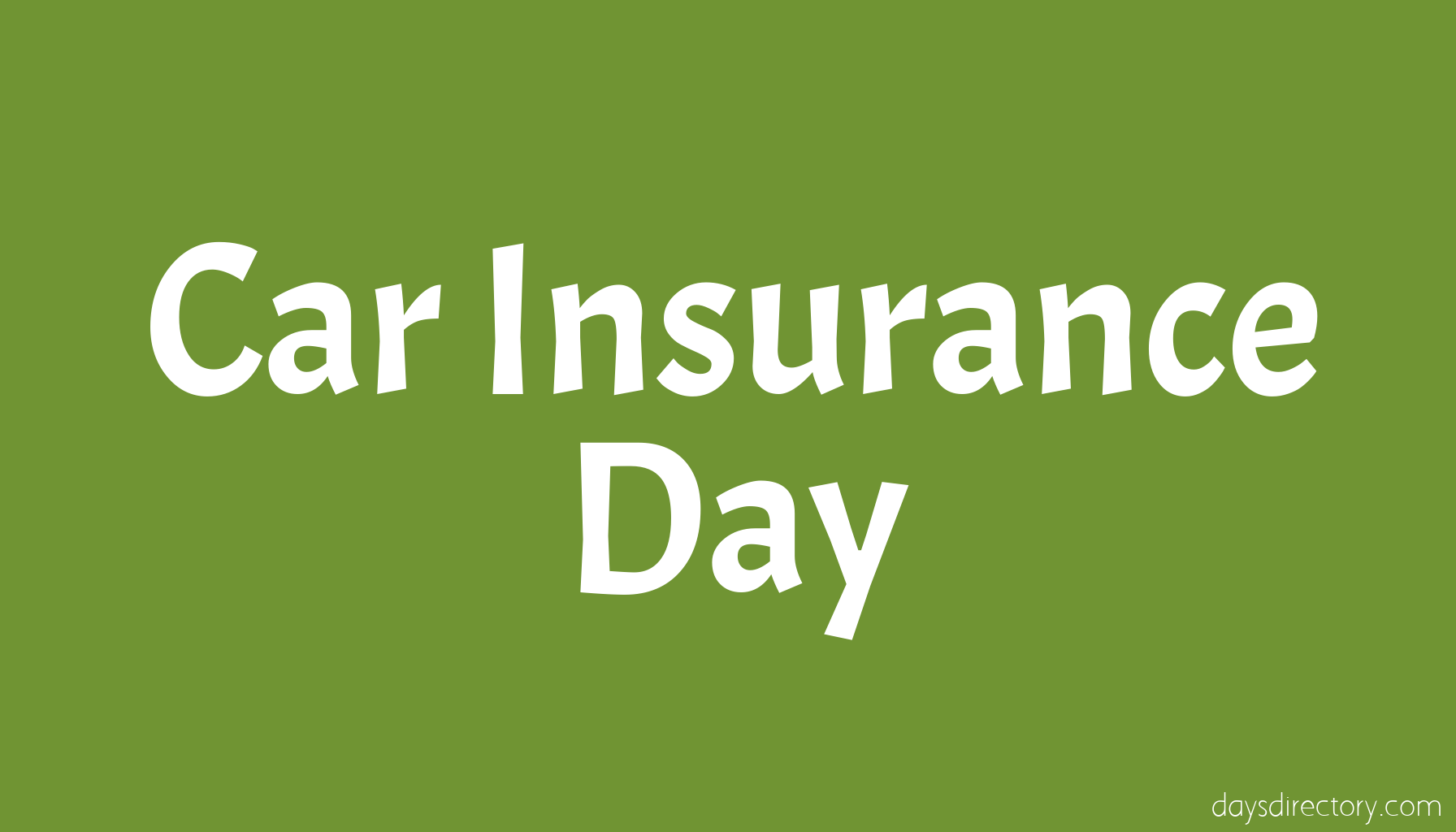 Car Insurance Day