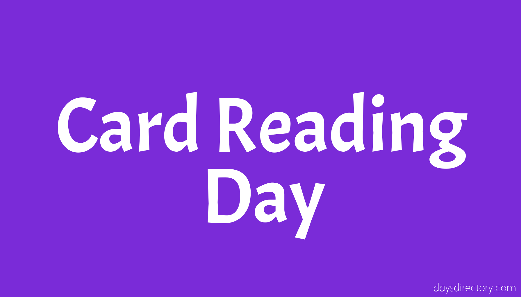 Card Reading Day