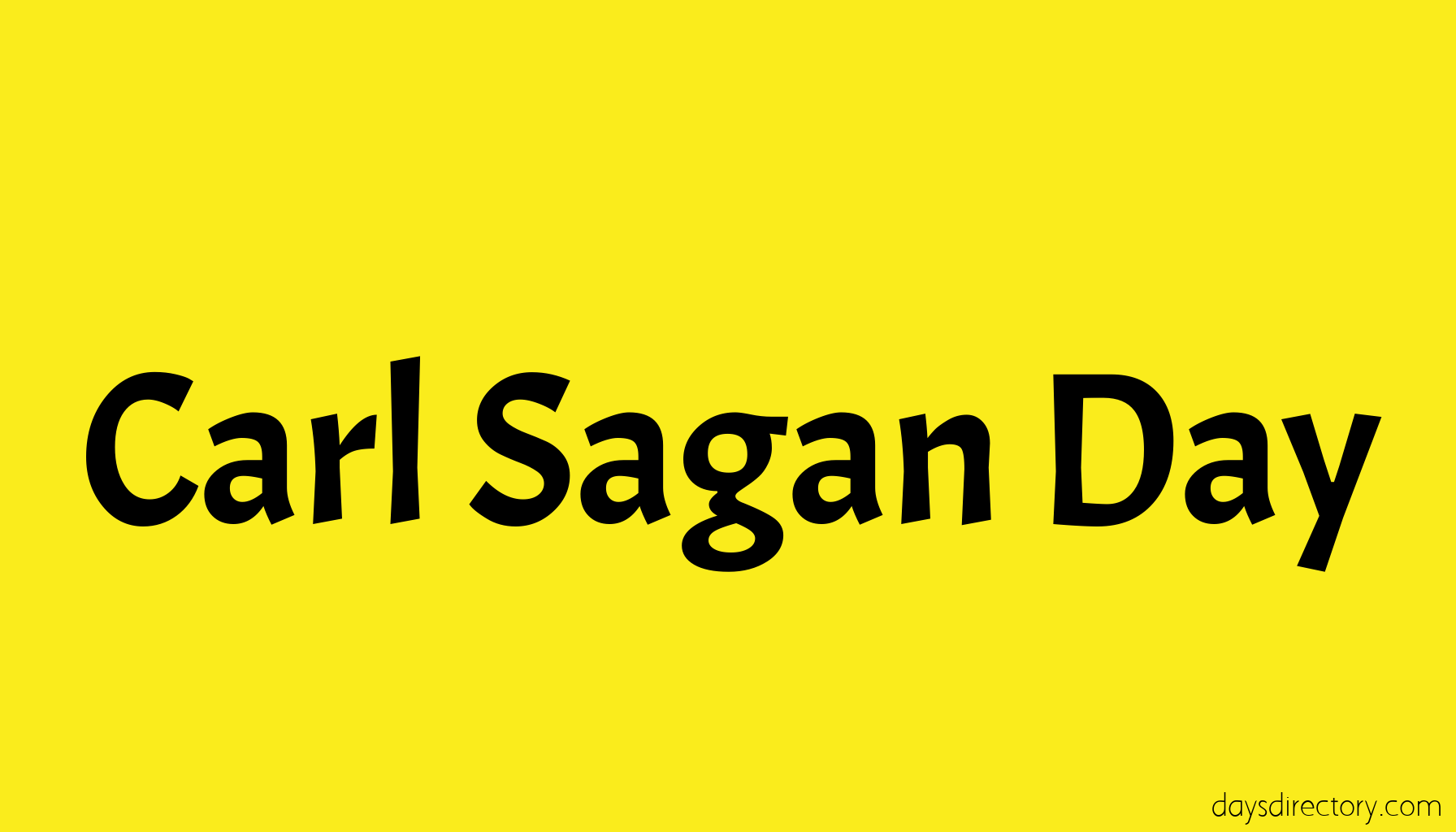 Carl Sagan Day