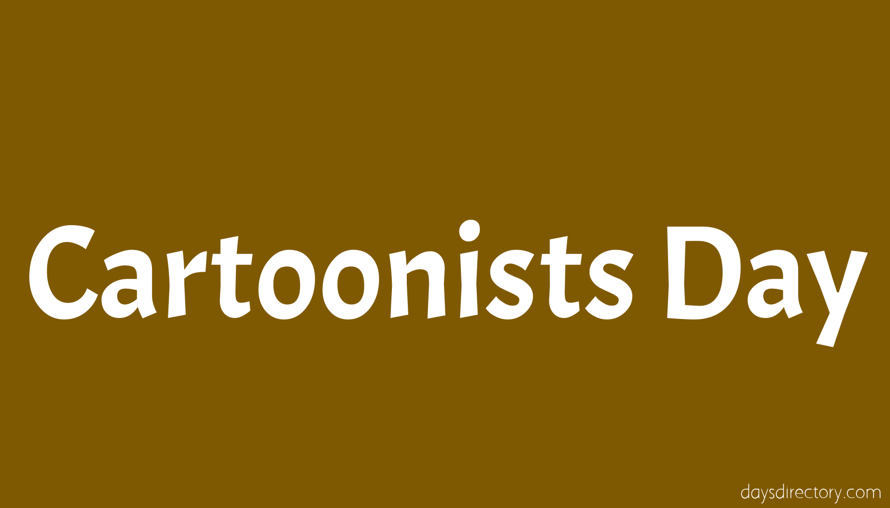 Cartoonists Day