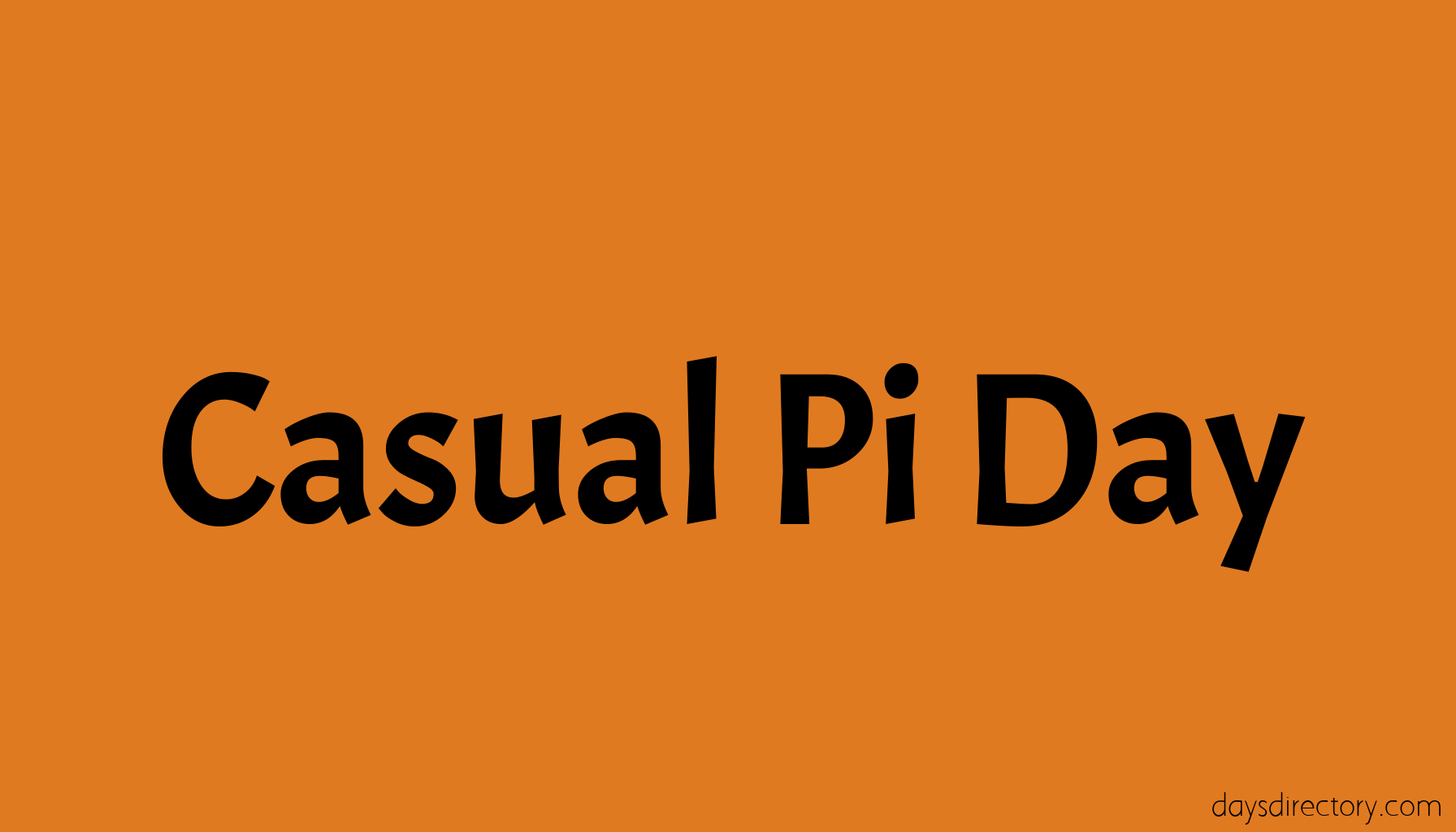 Casual Pi Day