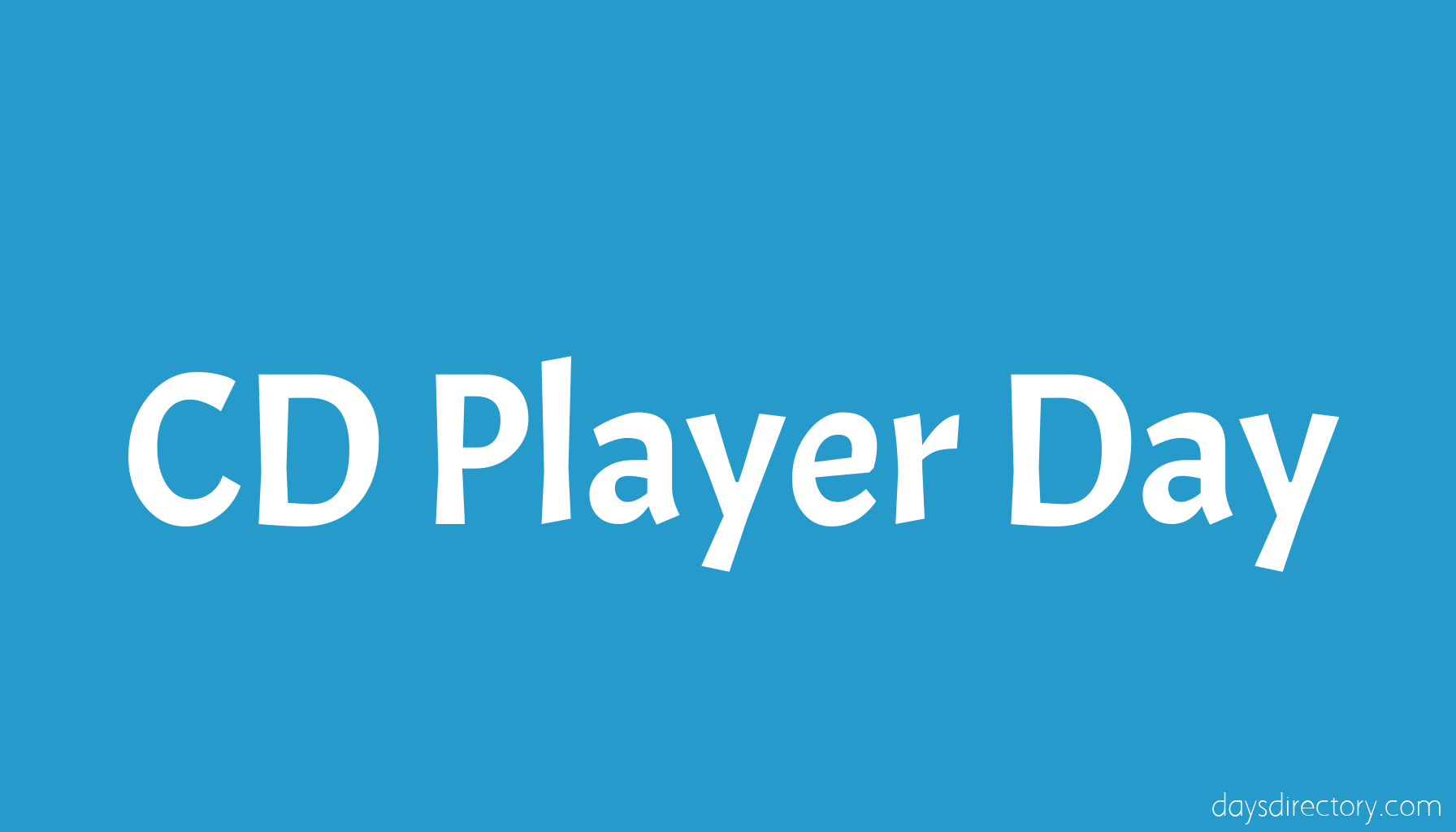 CD Player Day